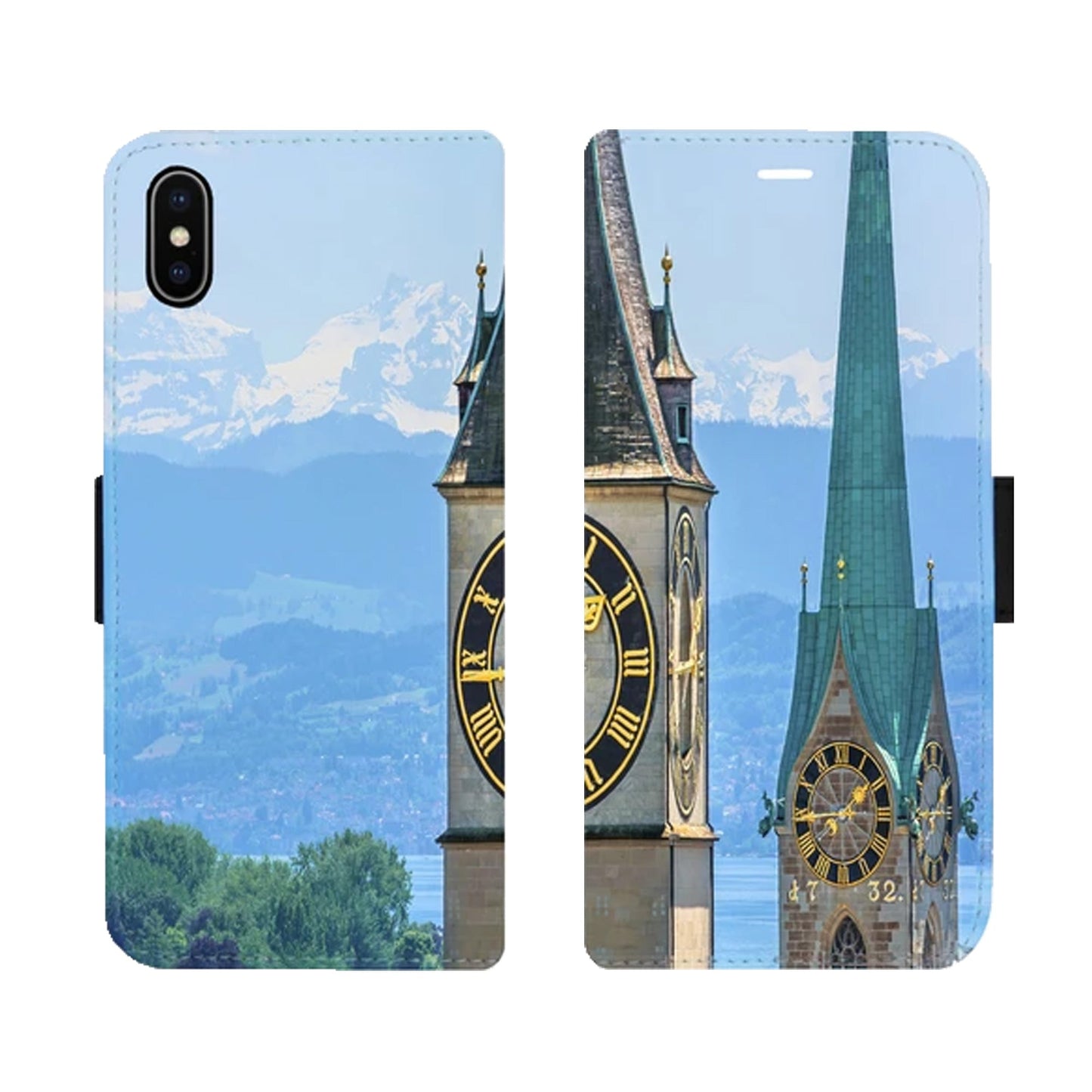 Zürich City St. Peter Fraumünster Victor Case für iPhone X/XS