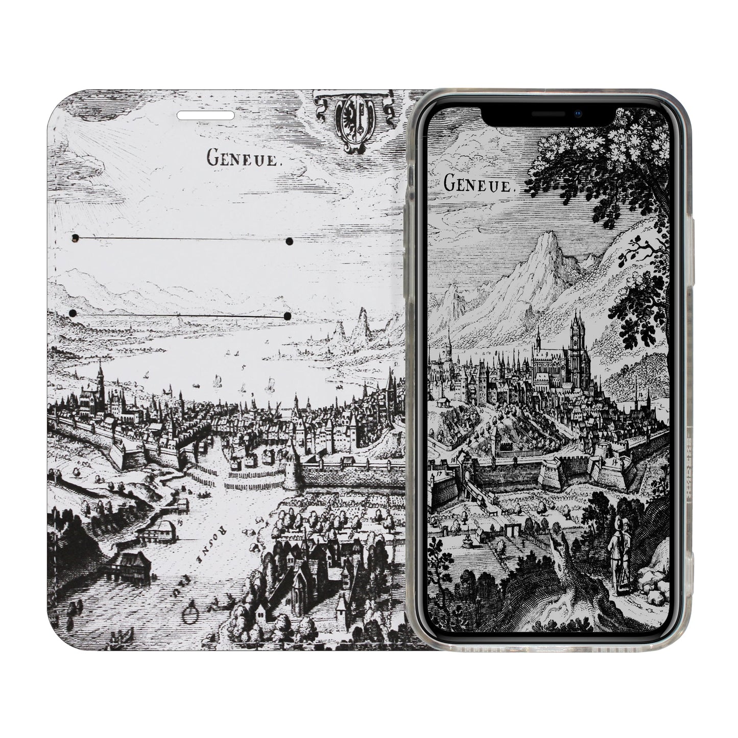 Genf Merian Panorama Case für iPhone X/XS