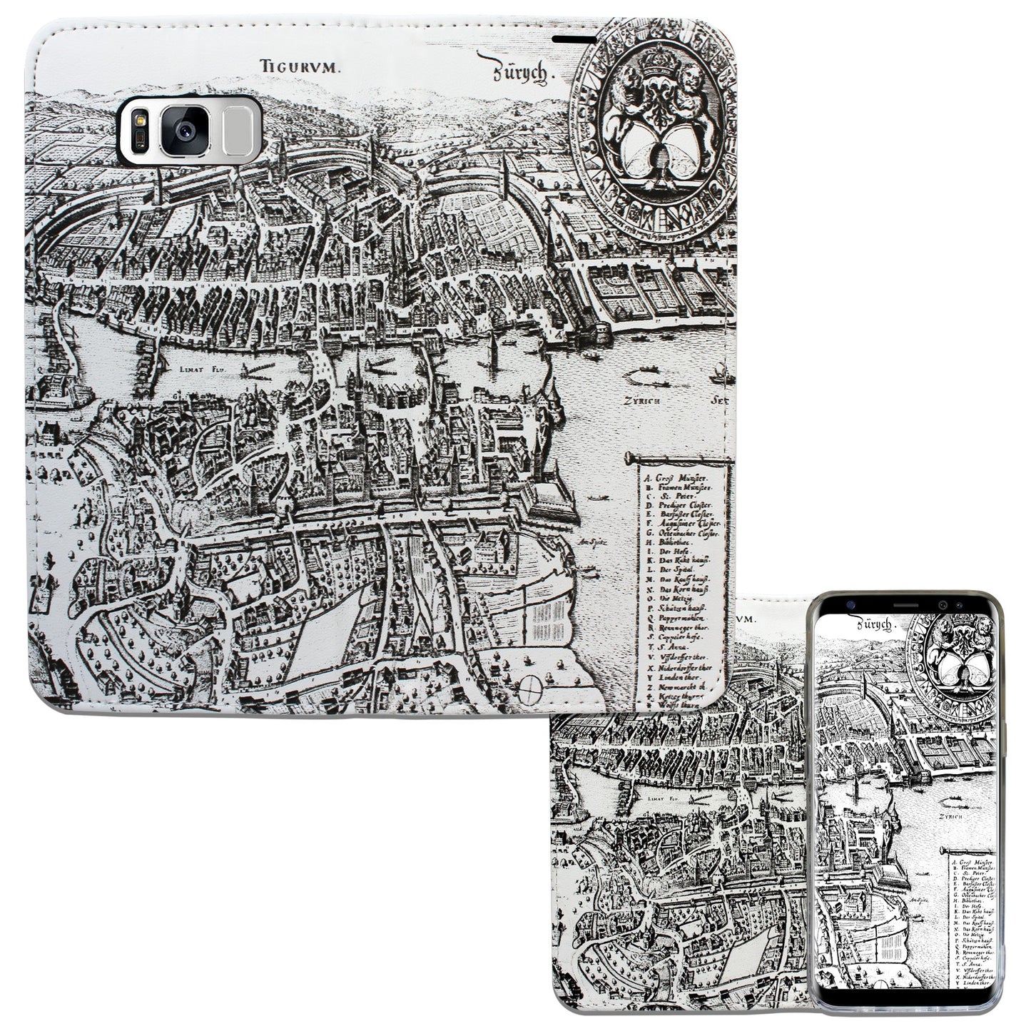 Zürich Merian Panorama Case für Samsung Galaxy S8