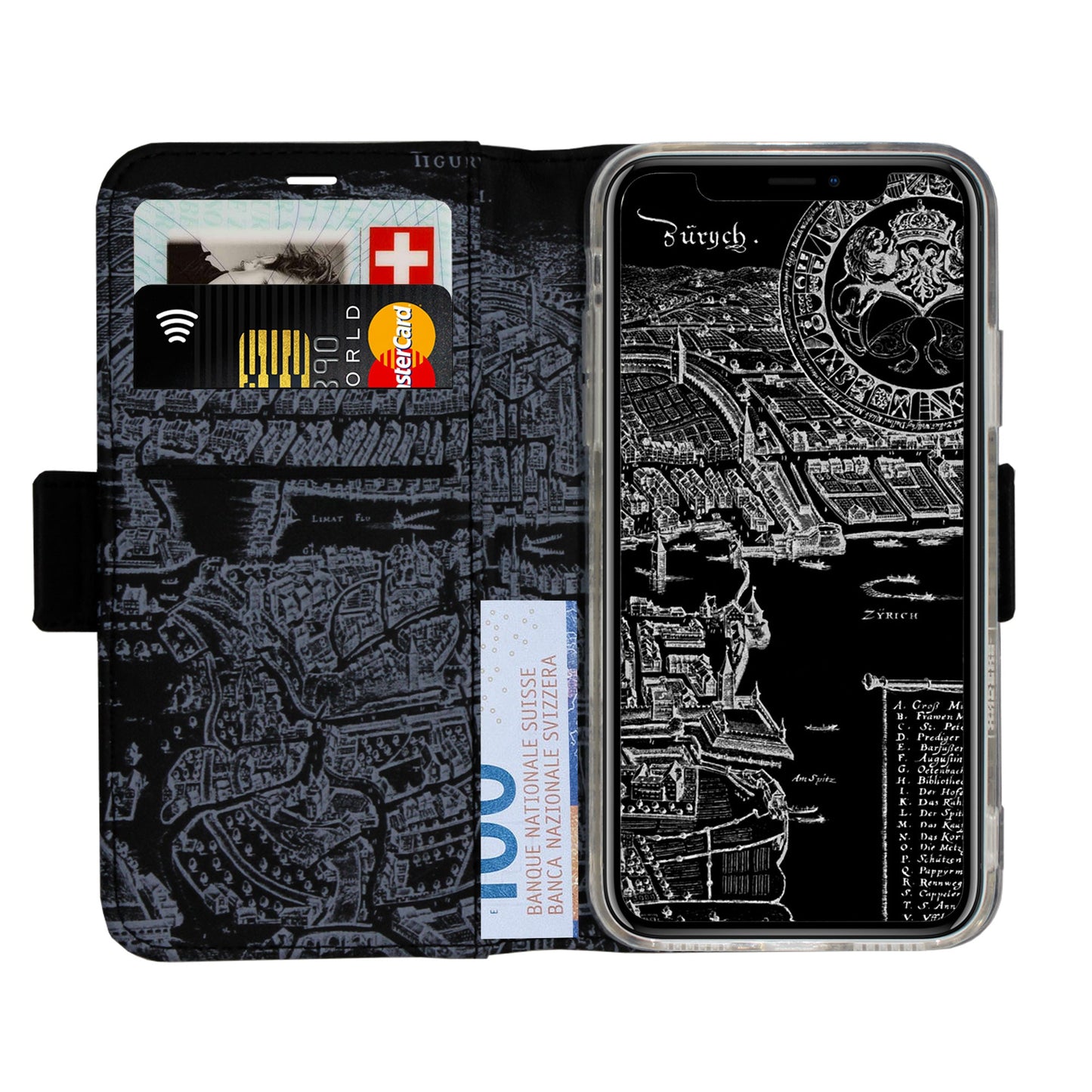 Zürich City St. Peter Fraumünster Victor Case für iPhone X/XS