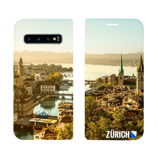 Zürich City von Oben Panorama Case für Samsung Galaxy S10 Plus