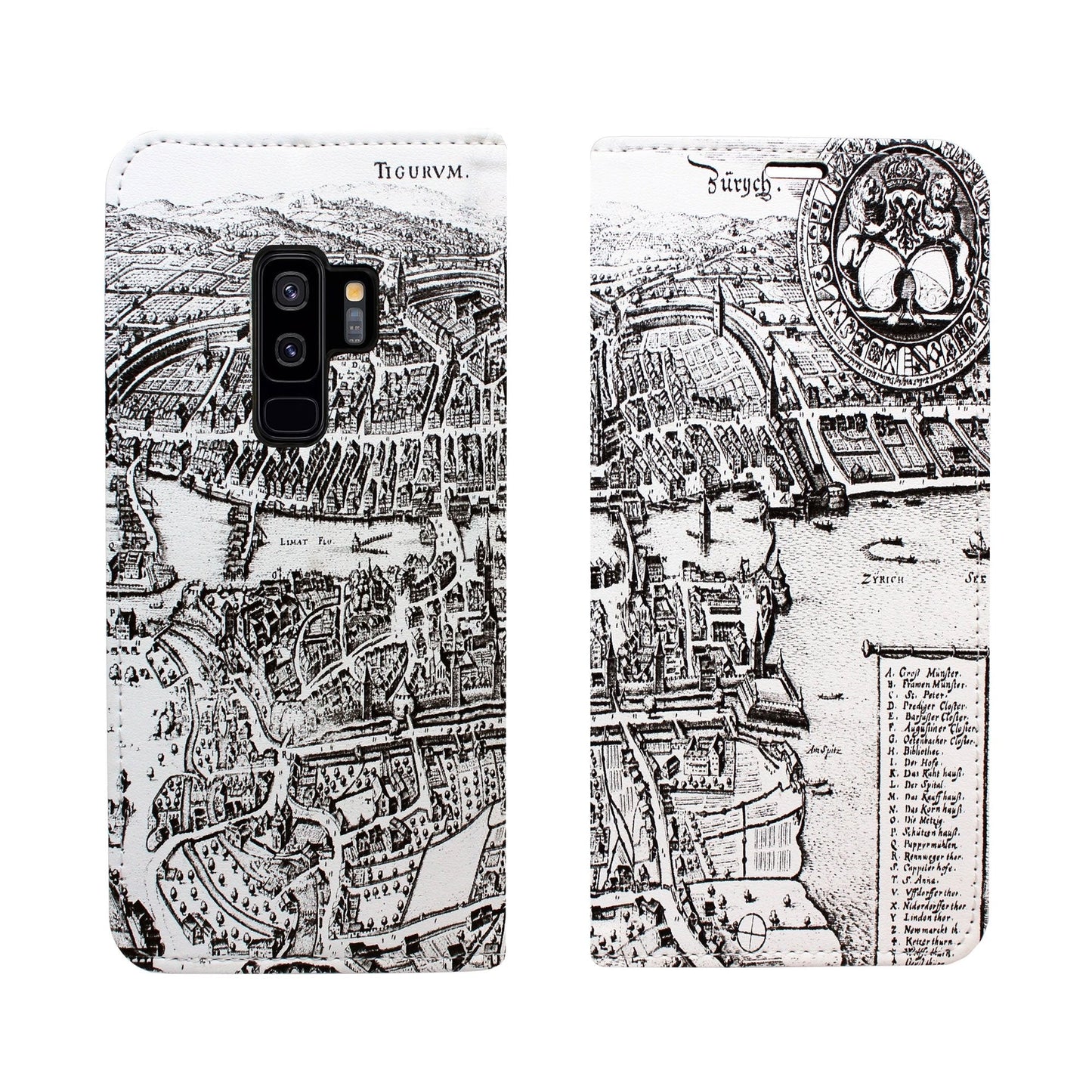 Zurich Merian Panorama for iPhone and Samsung