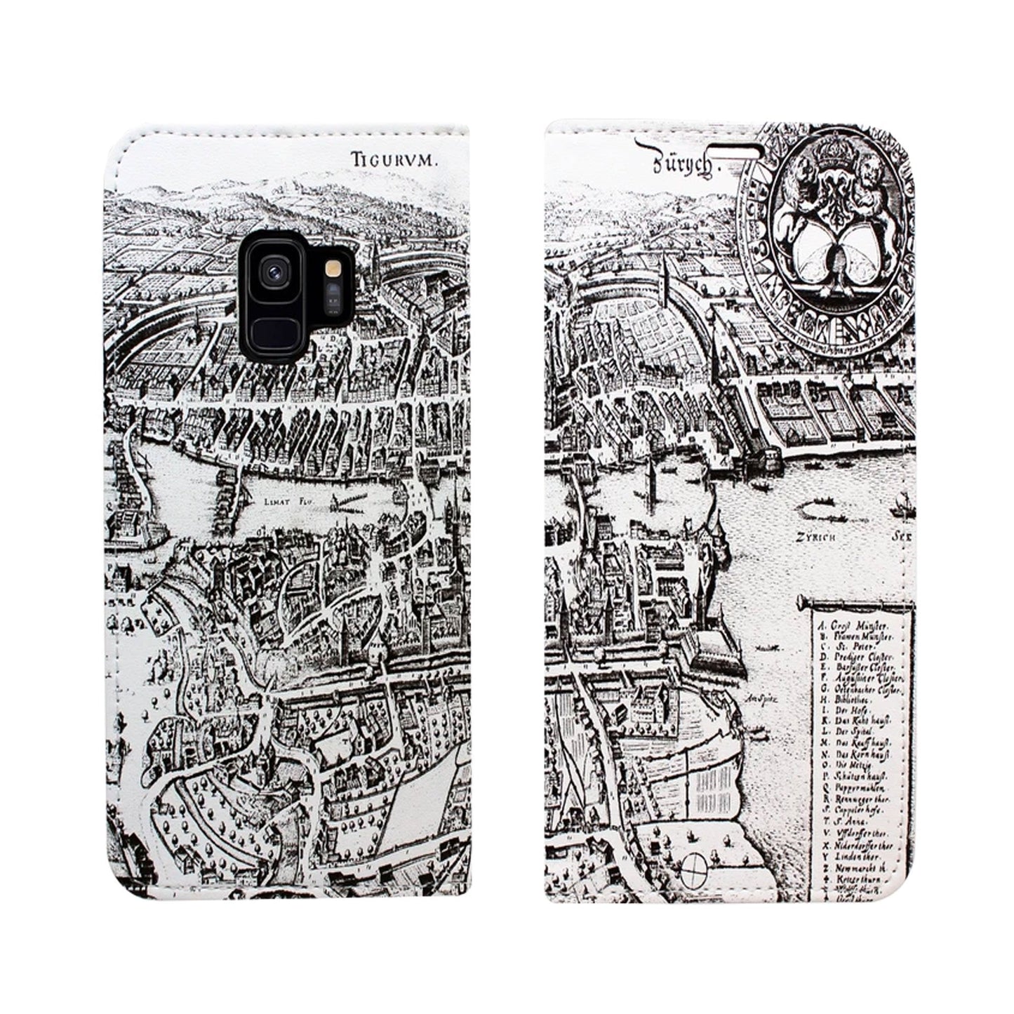 Zurich Merian Panorama for iPhone and Samsung