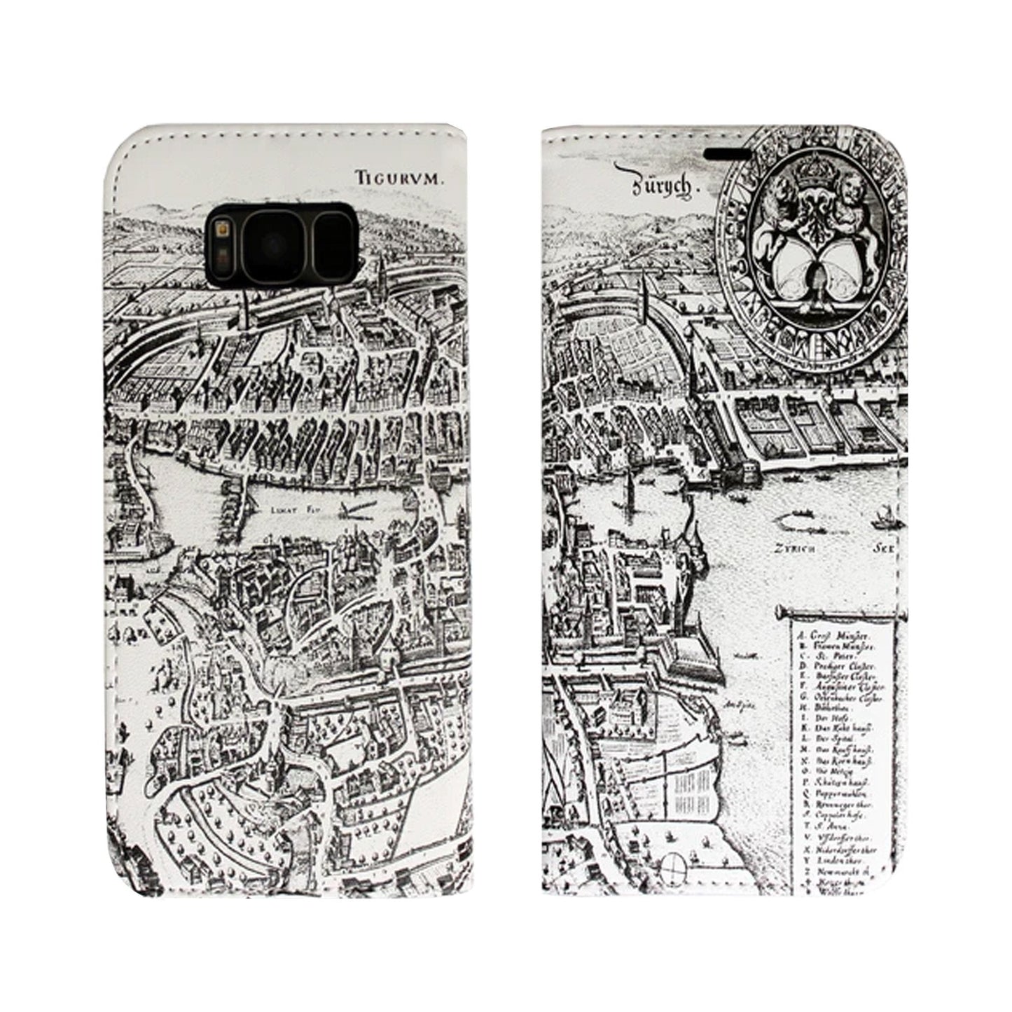 Zurich Merian Panorama for iPhone and Samsung