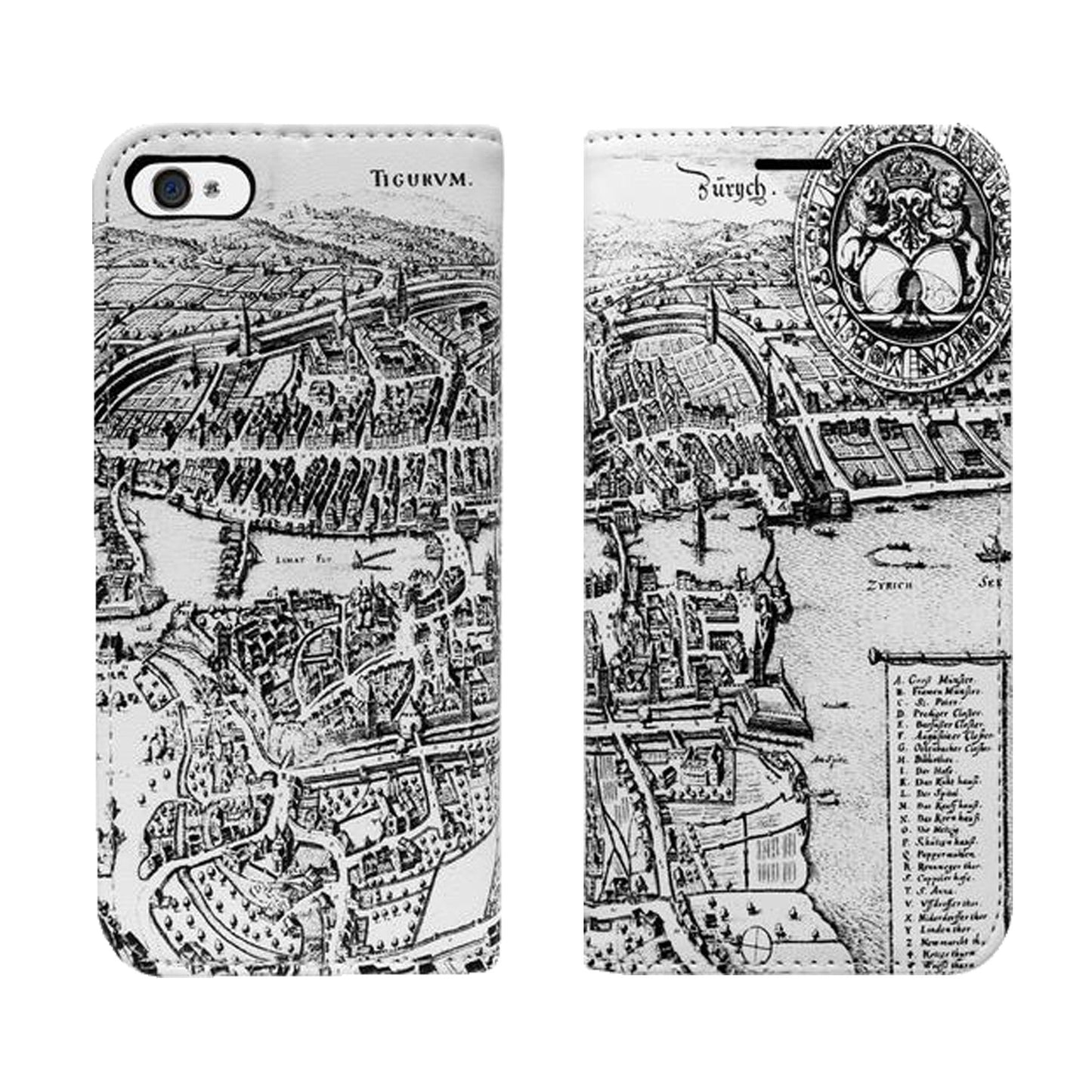 Zurich Merian Panorama for iPhone and Samsung