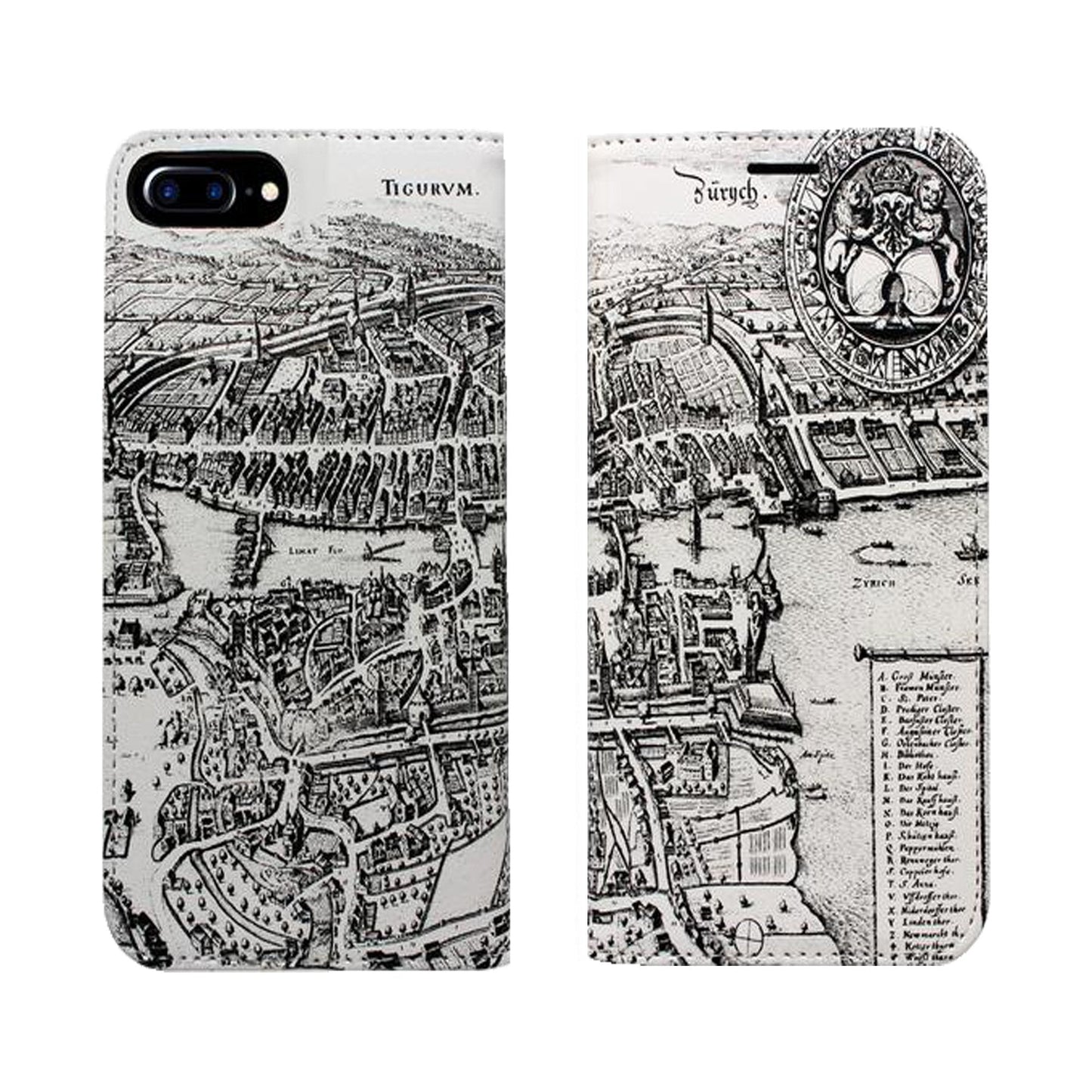 Zurich Merian Panorama for iPhone and Samsung