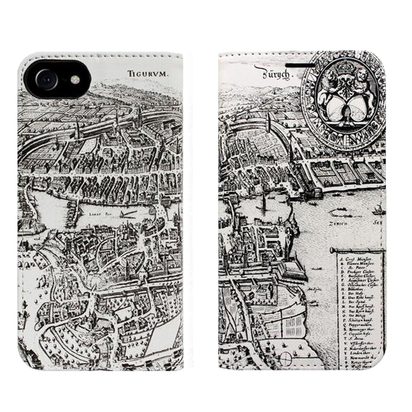Zurich Merian Panorama for iPhone and Samsung