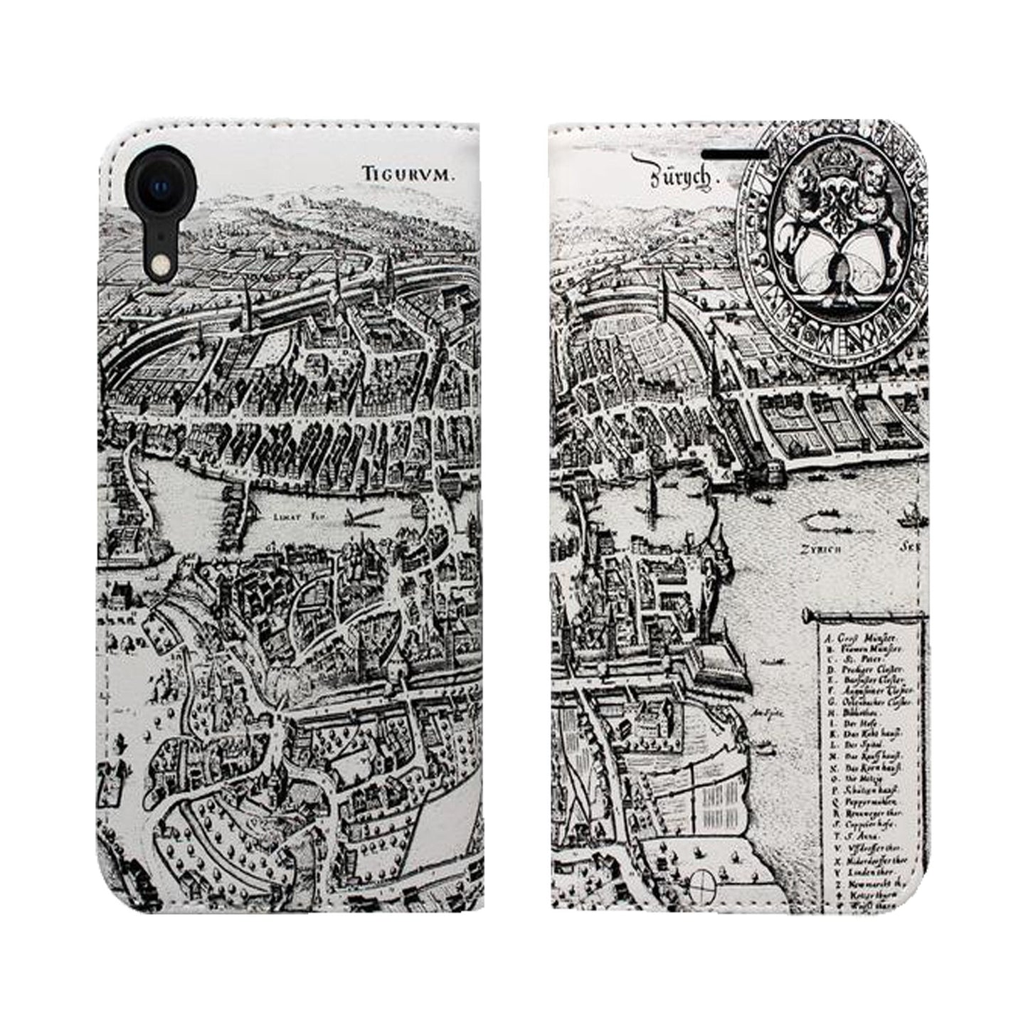 Zurich Merian Panorama for iPhone and Samsung