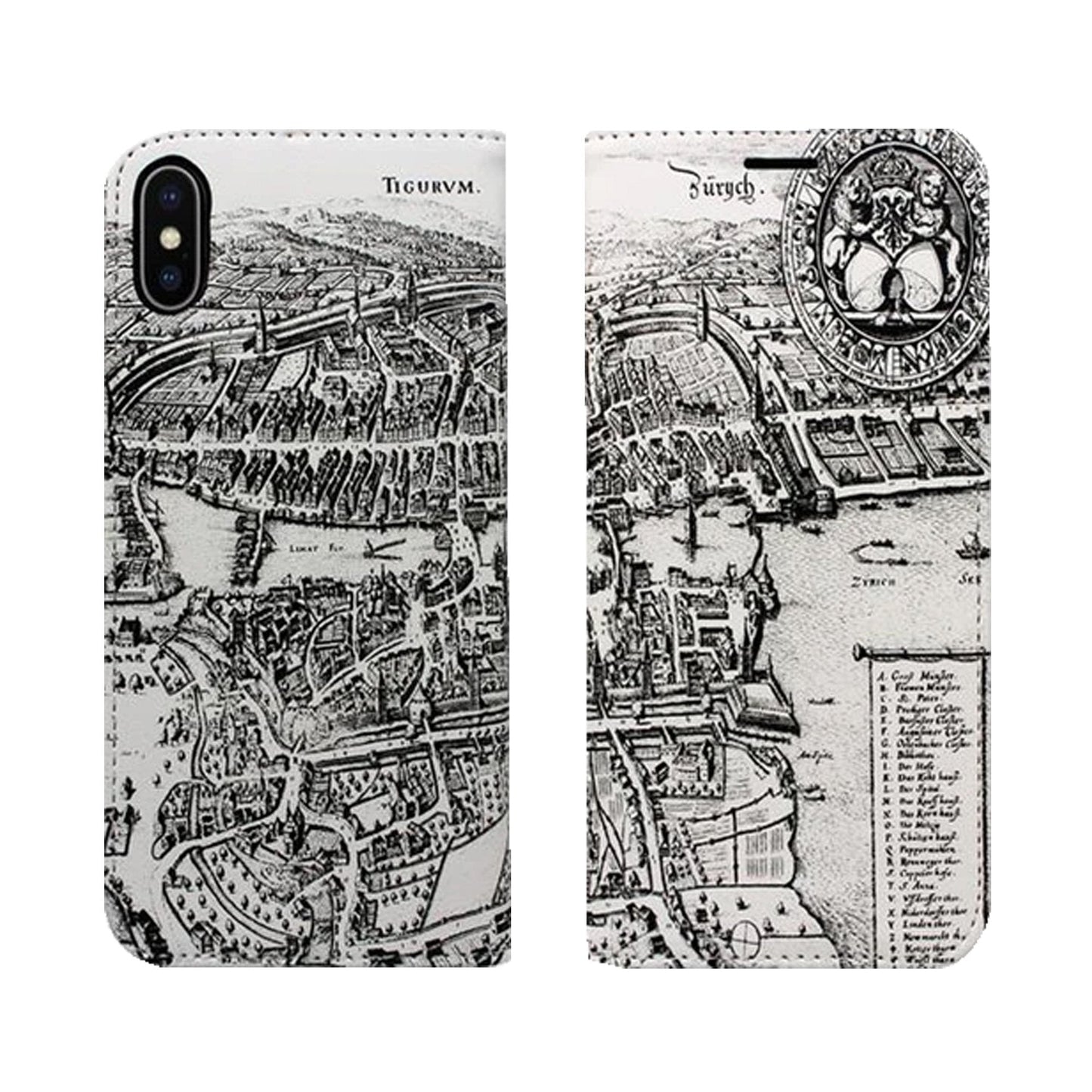 Zurich Merian Panorama for iPhone and Samsung