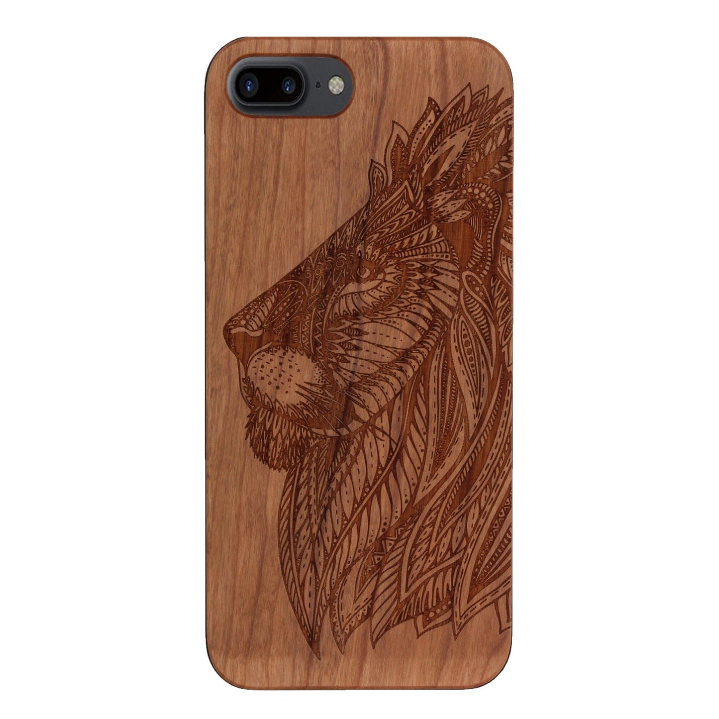 Eden Lion Case made of cherry wood for iPhone 6/6S/7/8 Plus