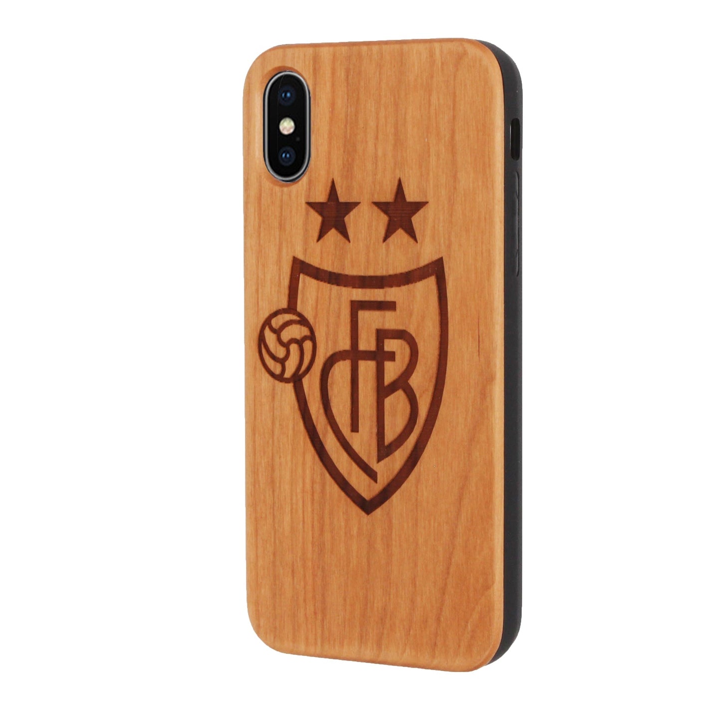 FCB Eden case made of cherry wood for iPhone X/XS