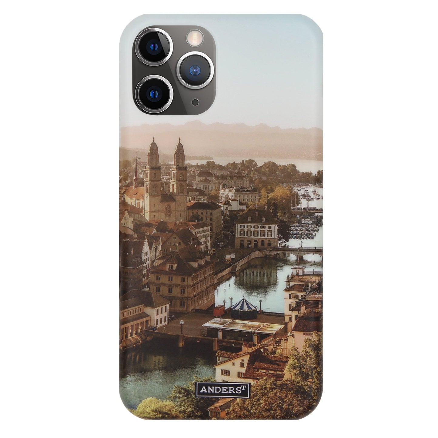 Zürich City von Oben 360° Case für iPhone 11 Pro