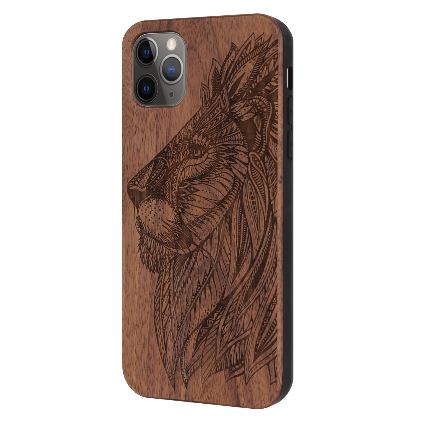 Löwe Eden Case aus Nussbaumholz für iPhone 11 Pro