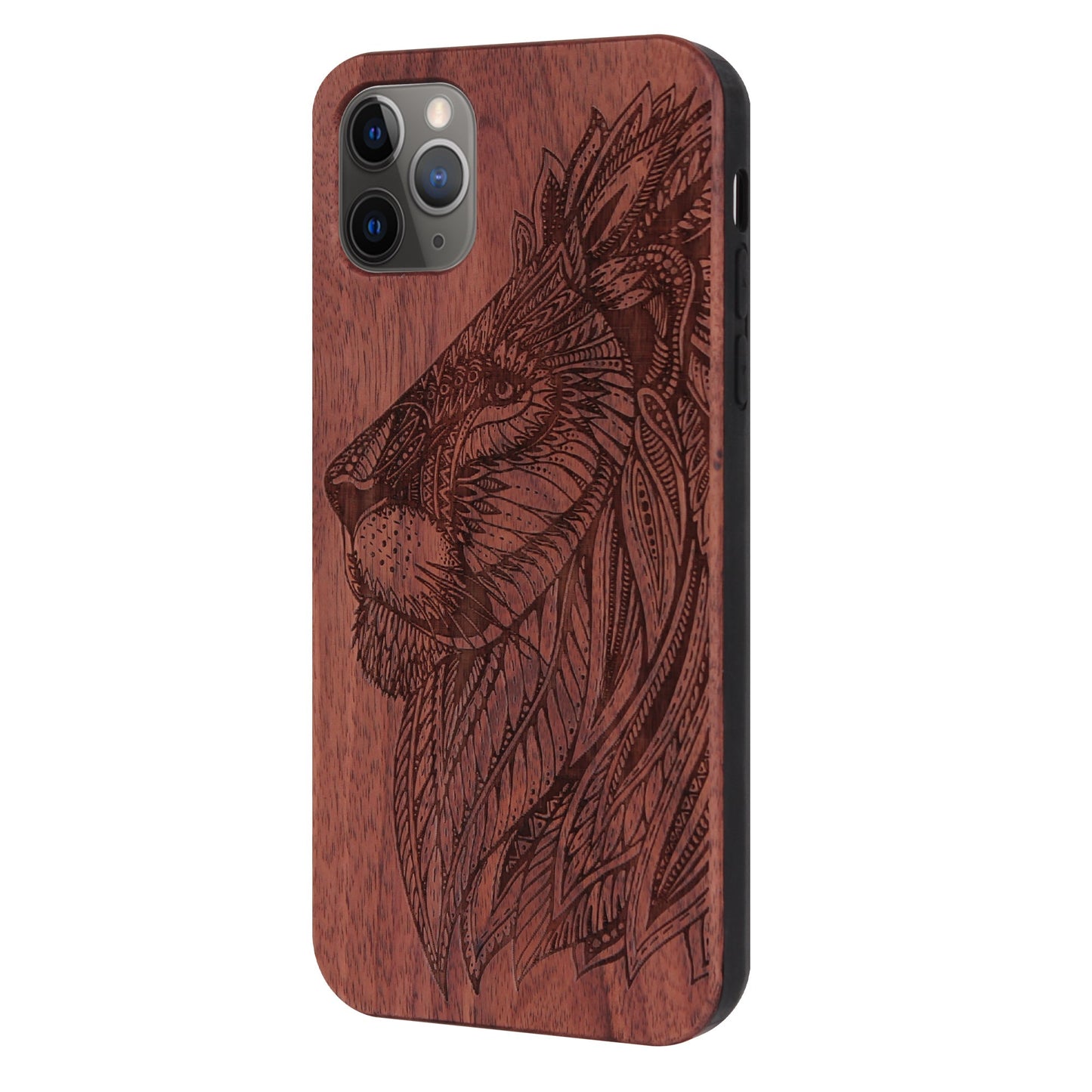 Löwe Eden Case aus Rosenholz für iPhone 11 Pro