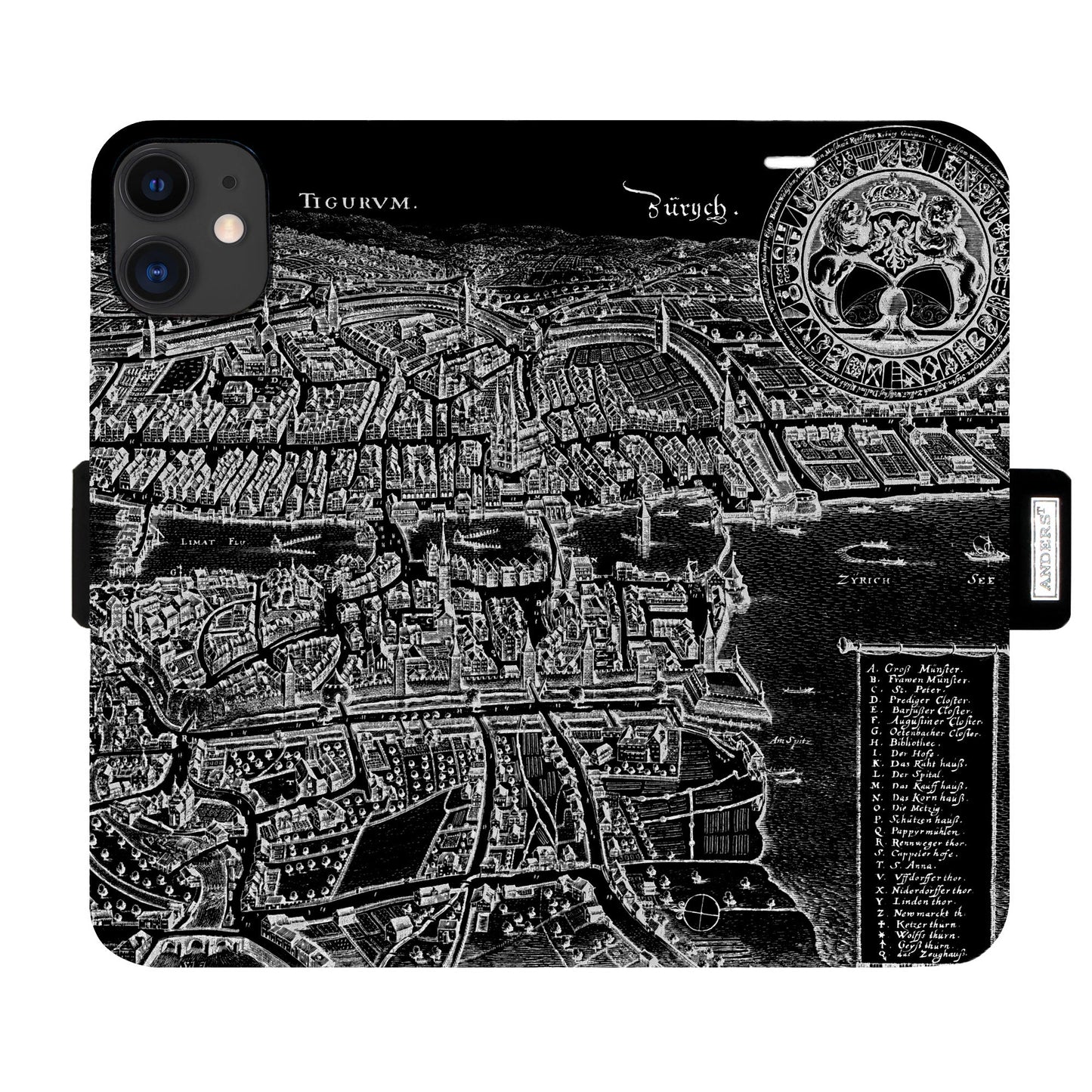 Coque Zurich Merian Negative Victor pour iPhone 11