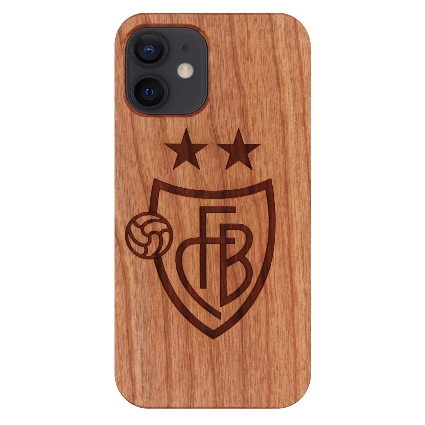 FCB Eden Coque en bois de cerisier pour iPhone 12 Mini