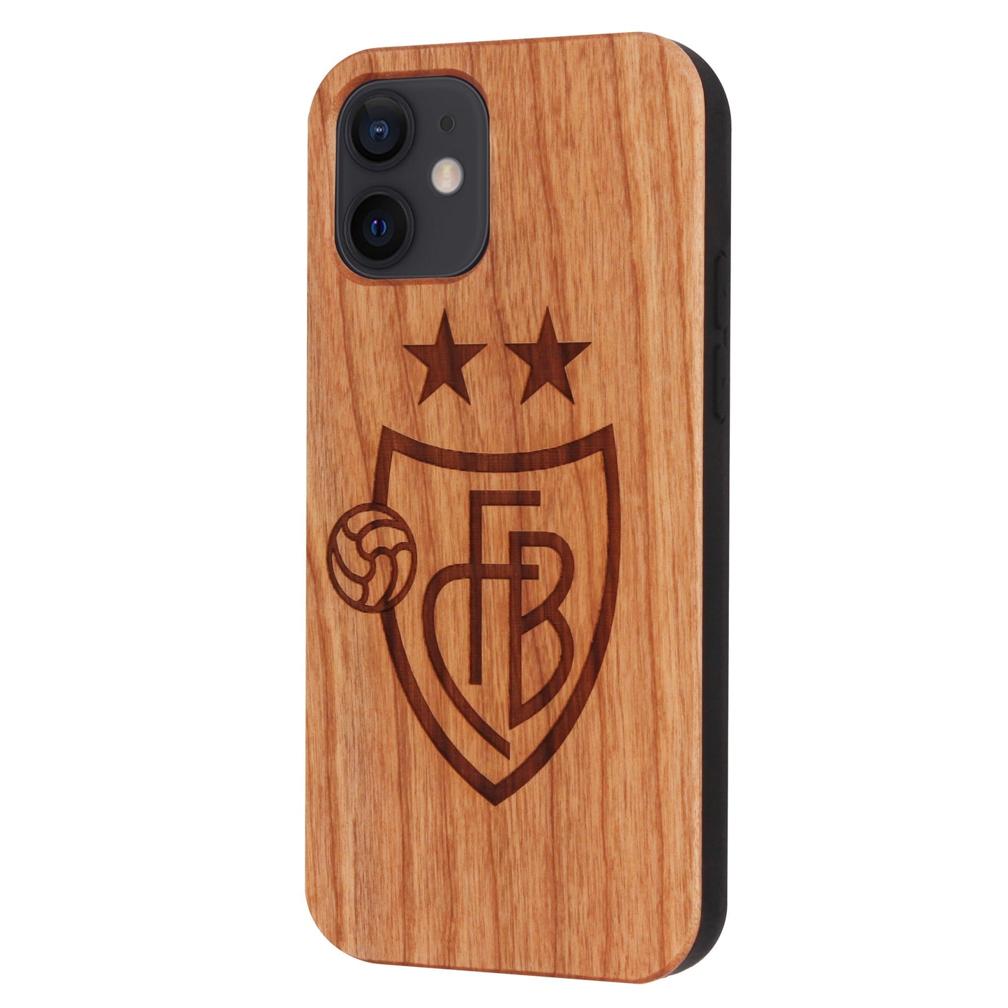 FCB Eden Coque en bois de cerisier pour iPhone 12 Mini