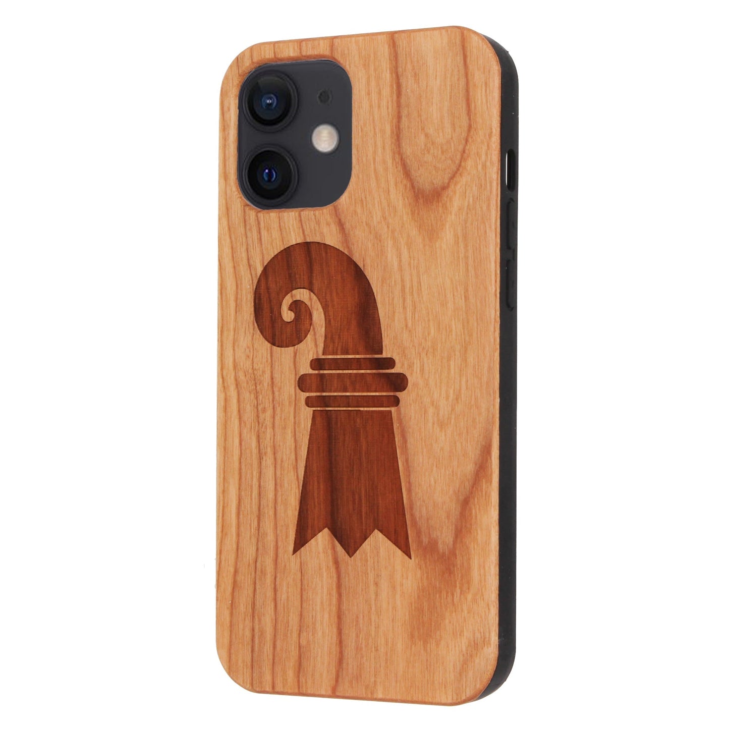Baslerstab Eden case made of cherry wood for iPhone 12 Mini