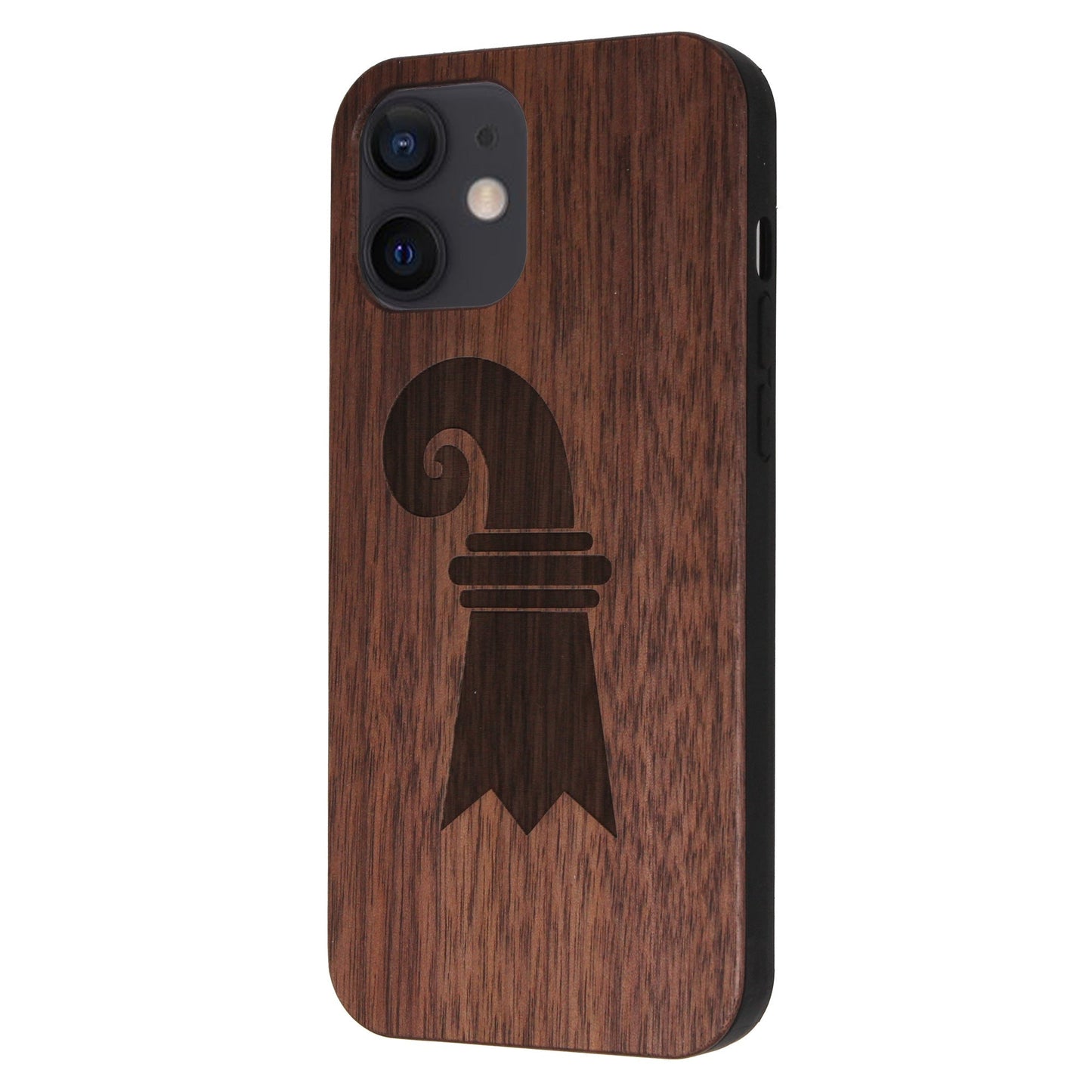 Baslerstab Eden Case made of walnut wood for iPhone 12 Mini