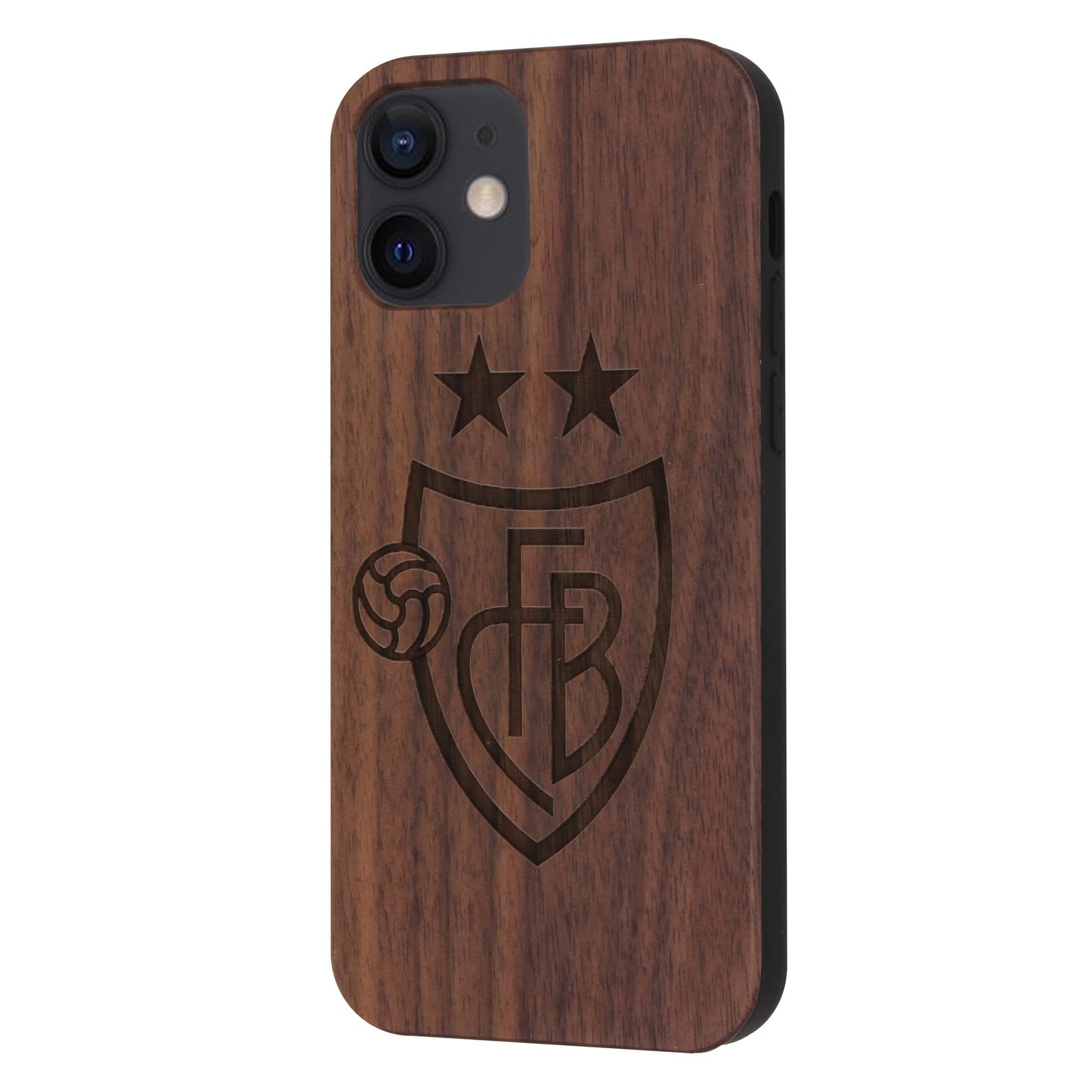 Coque FCB Eden en bois de noyer pour iPhone 12 Mini