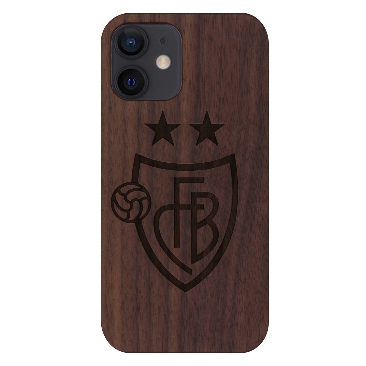 Coque FCB Eden en bois de noyer pour iPhone 12 Mini