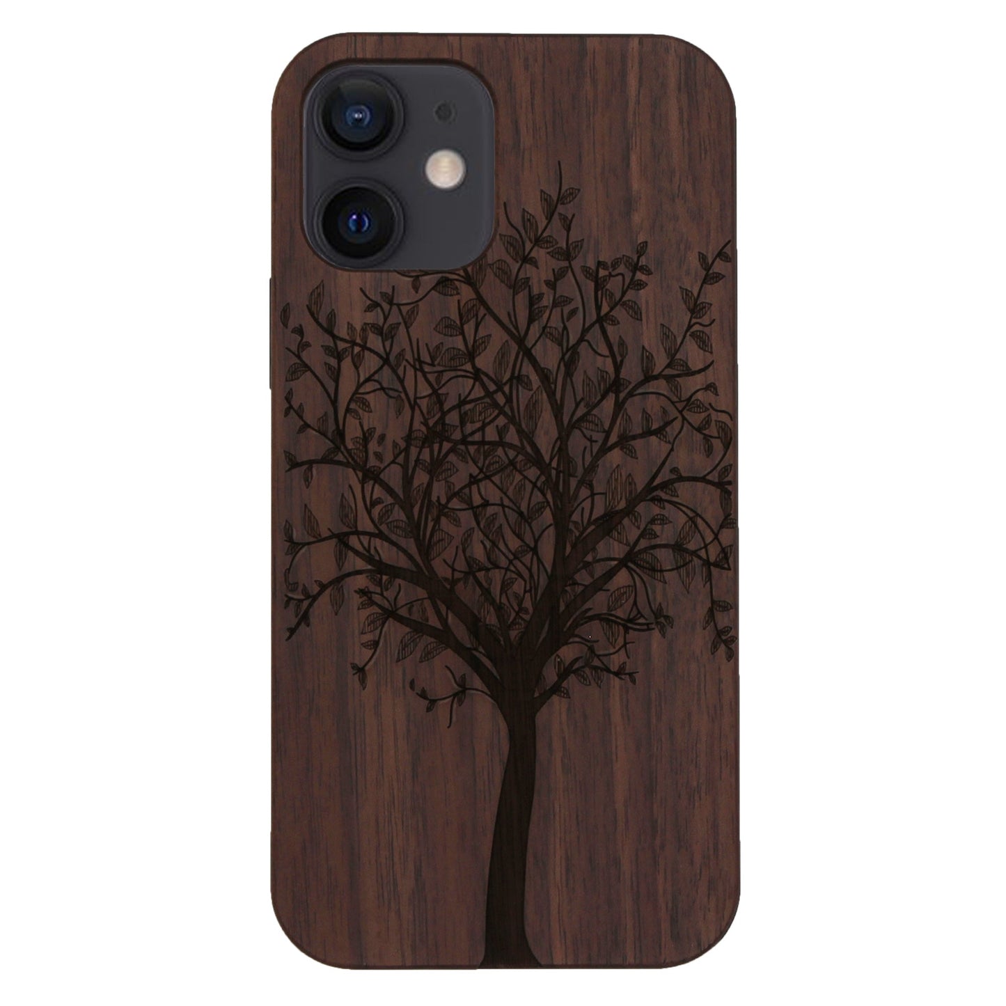 Lebensbaum Eden Case aus Nussbaumholz für iPhone 12 Mini