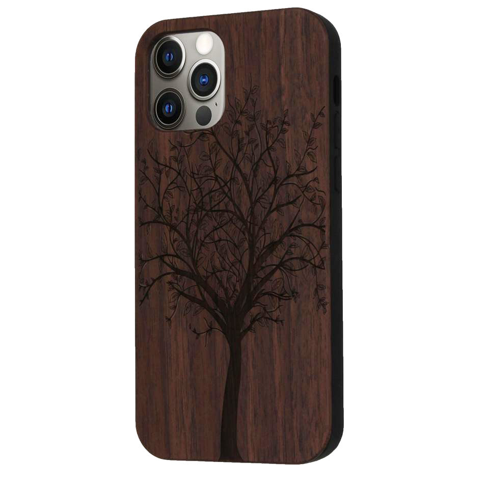 Lebensbaum Eden Case aus Nussbaumholz für iPhone 12 Pro Max