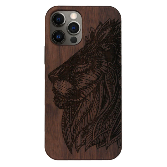 Löwe Eden Case aus Nussbaumholz für iPhone 12/12 Pro