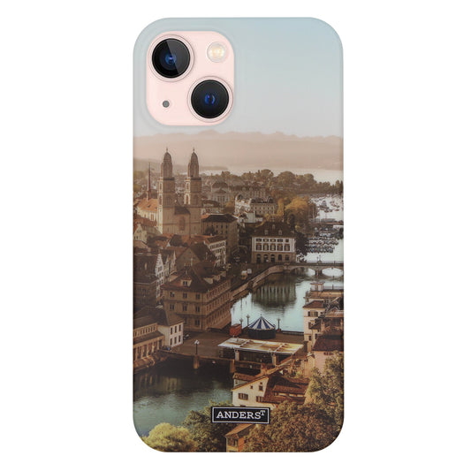 Zürich City von Oben 360° Case für iPhone 13 Mini