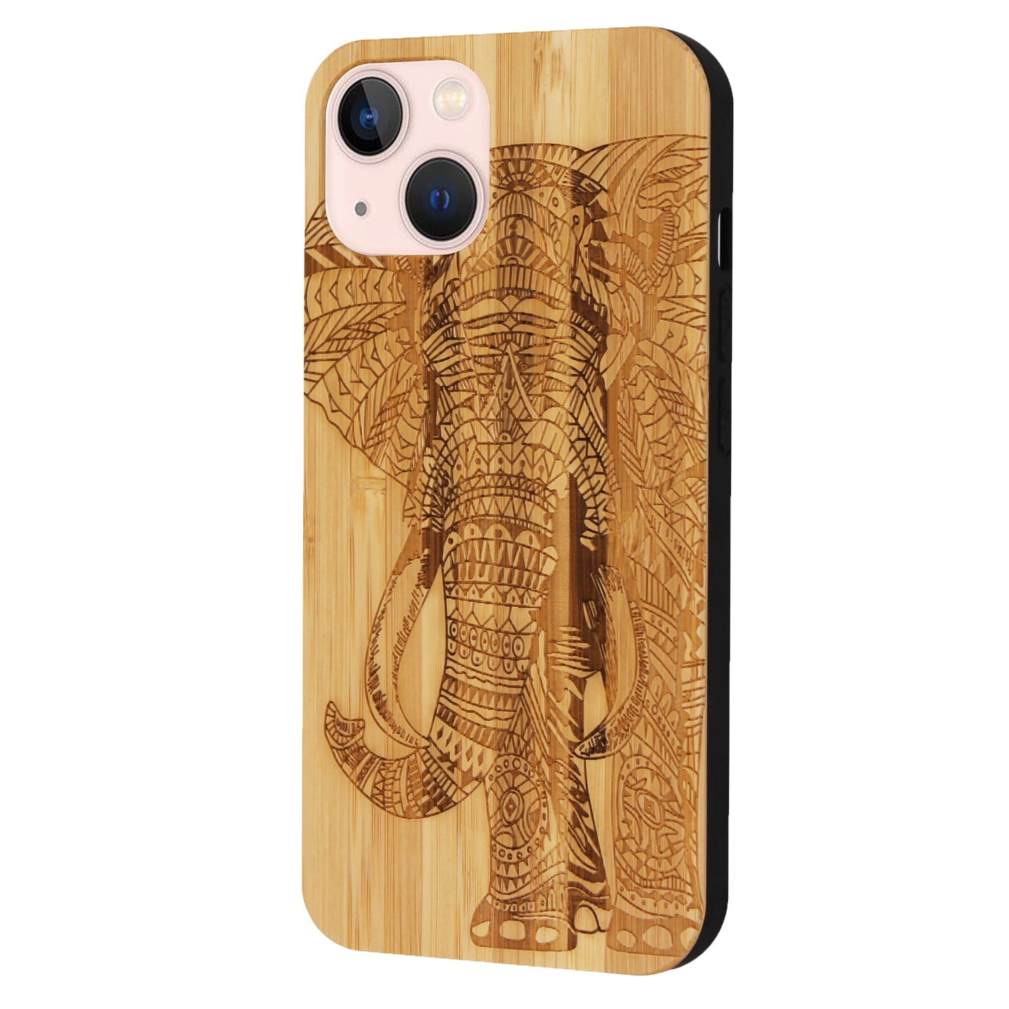 Elefant Eden Case aus Bambus für iPhone 13/14