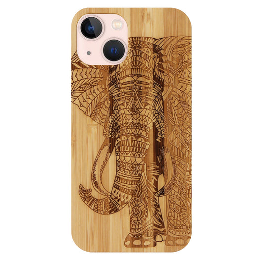 Elefant Eden Case aus Bambus für iPhone 13/14