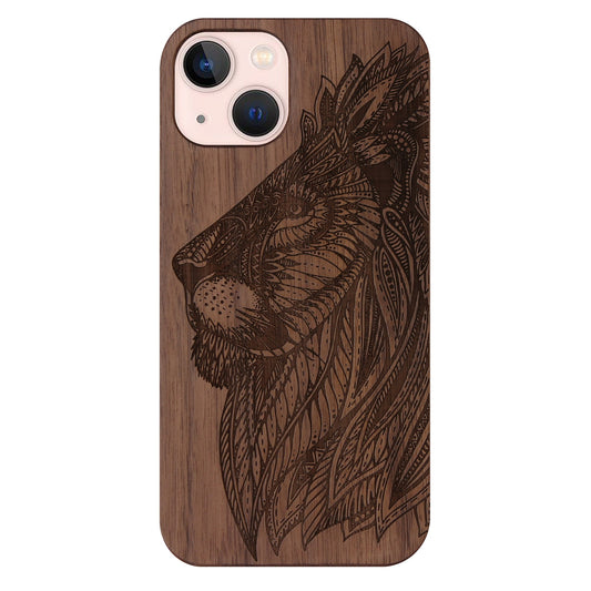 Löwe Eden Case aus Nussbaumholz für iPhone 13 Mini