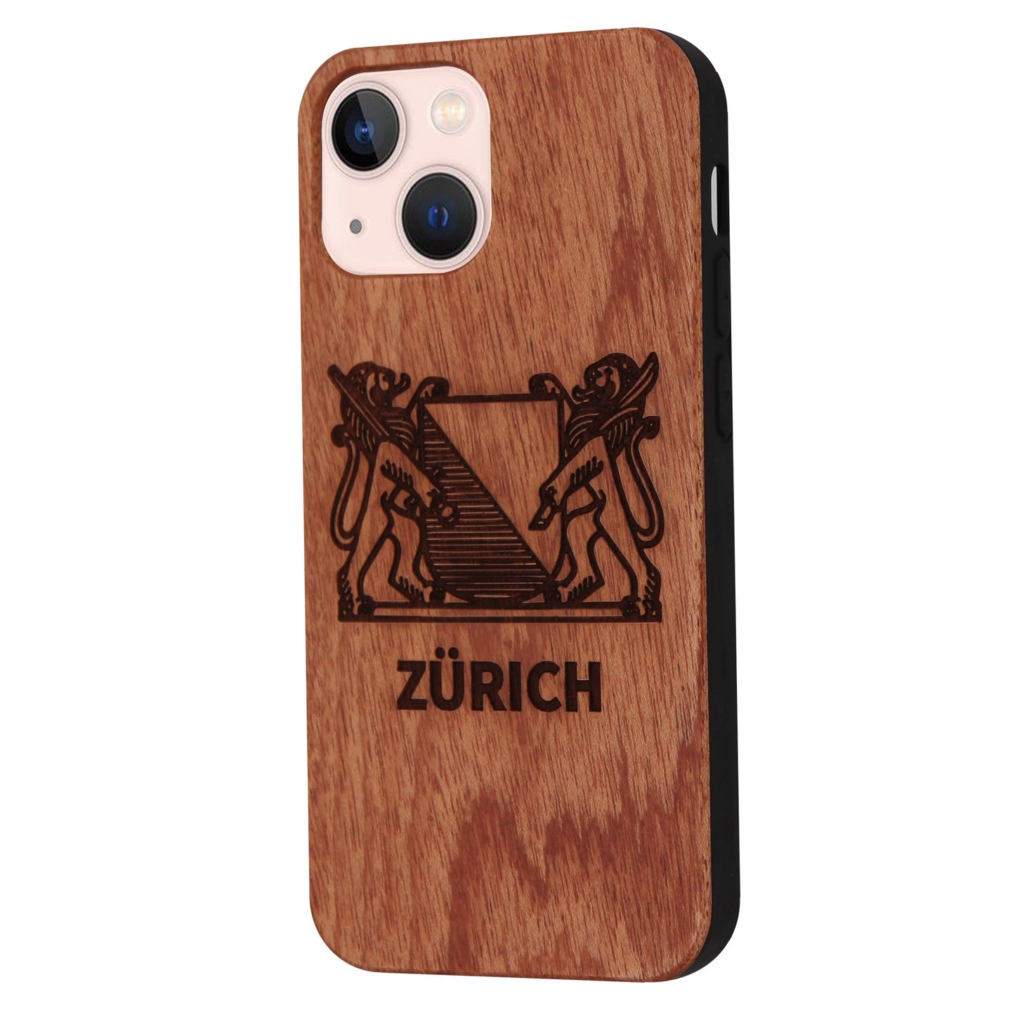 Zürich Wappen Eden Case aus Rosenholz für iPhone 13/14