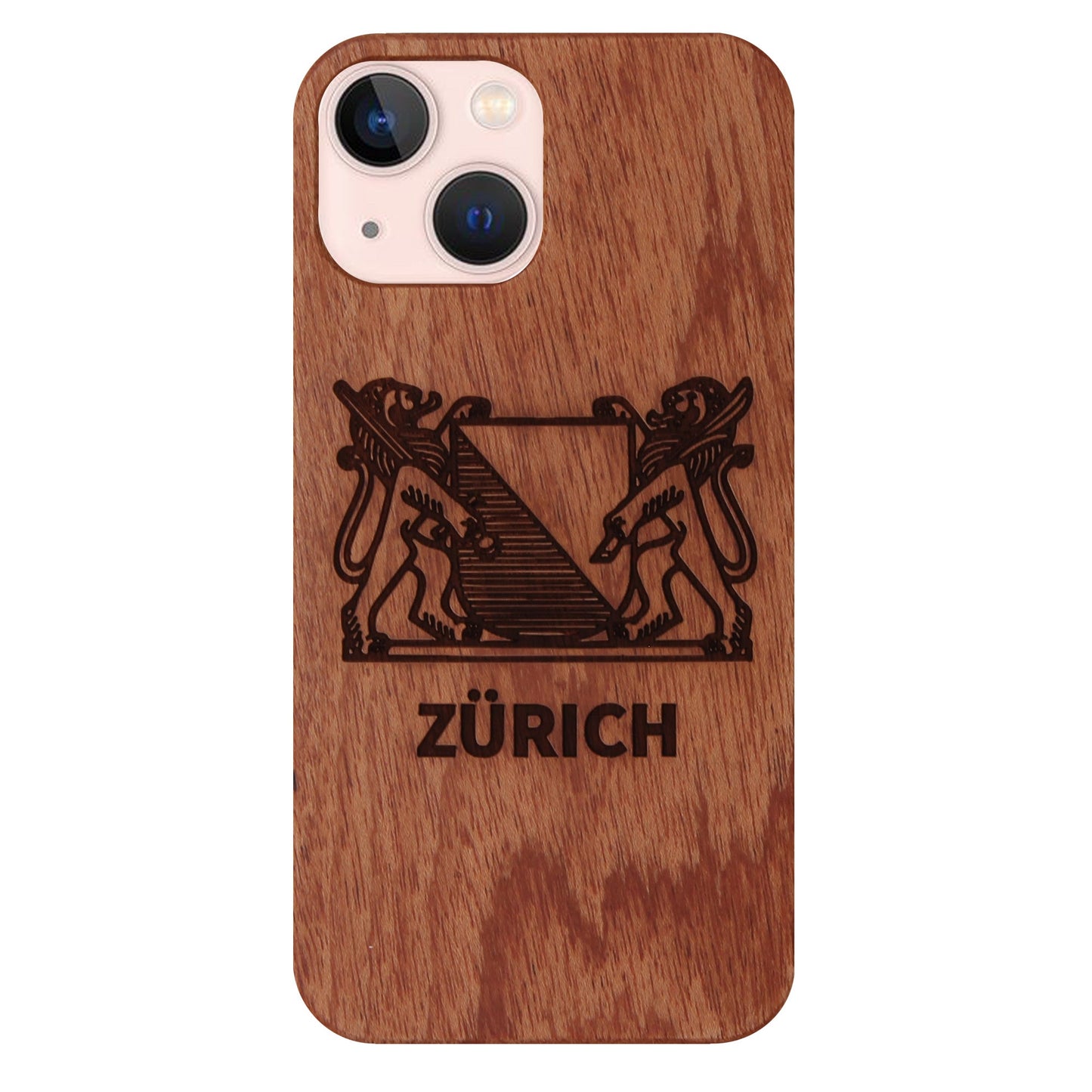 Zurich Coat of Arms Eden Rosewood Case for iPhone 13/14