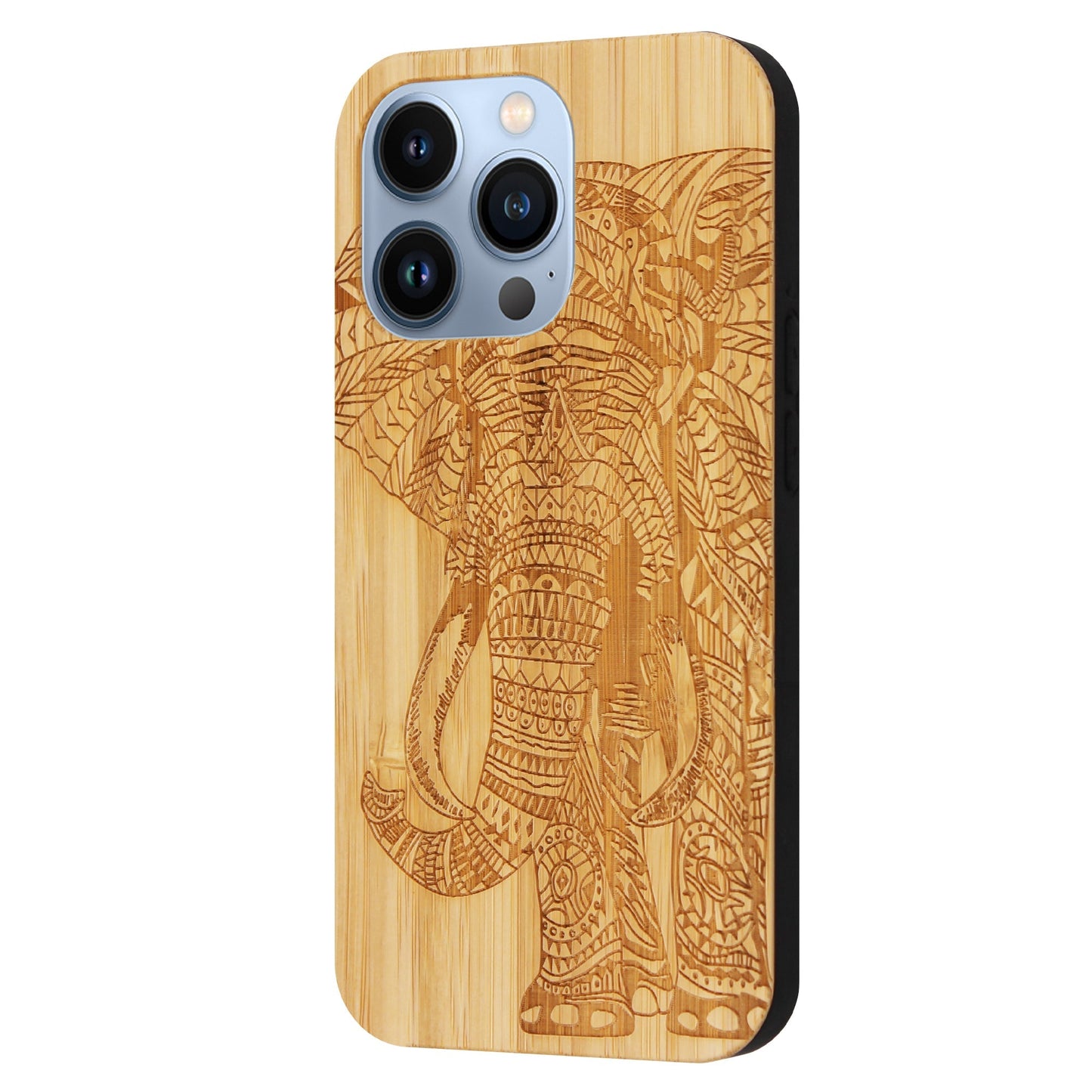 Coque Eden Éléphant en Bambou pour iPhone 13 Pro
