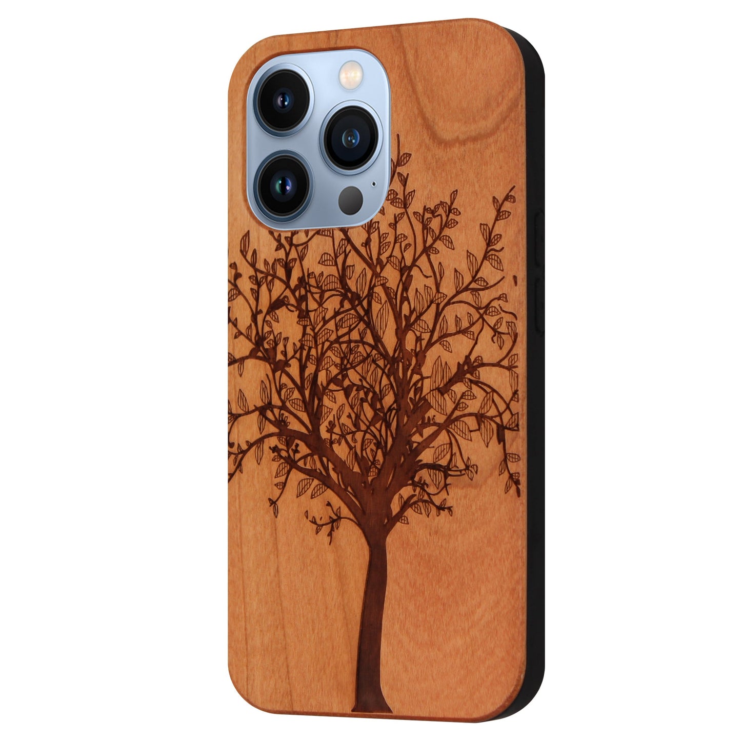 Coque Tree of Life Eden en bois de cerisier pour iPhone 13 Pro