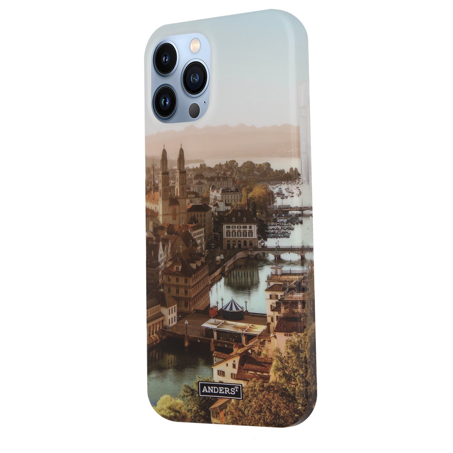 Zürich City von Oben 360° Case für iPhone 13 Pro Max