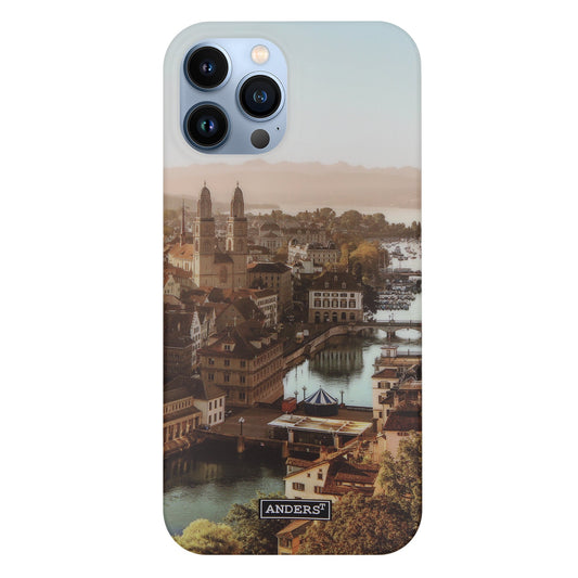 Zürich City von Oben 360° Case für iPhone 13 Pro Max