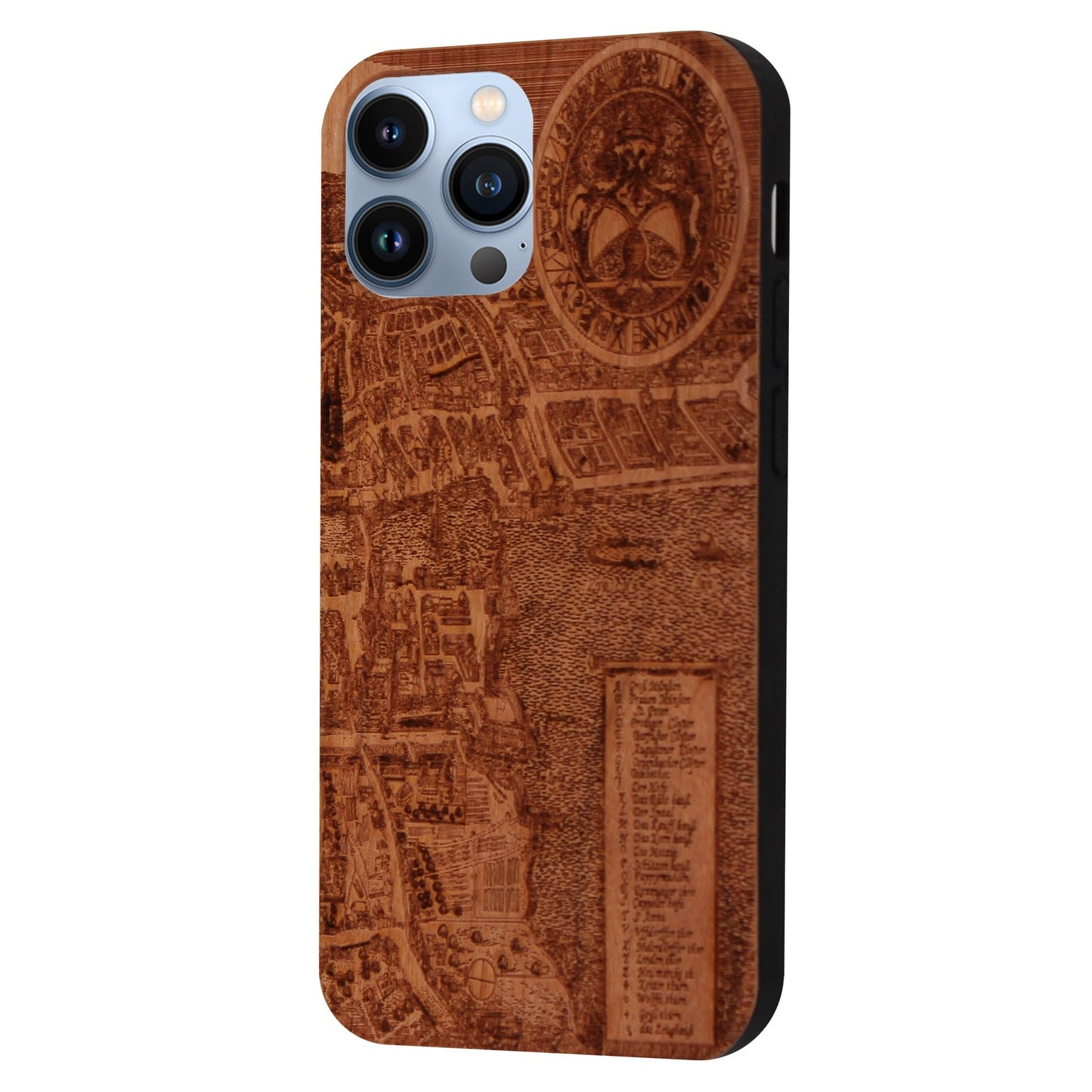 Zürich Merian Eden Case aus Kirschholz für iPhone 13 Pro Max