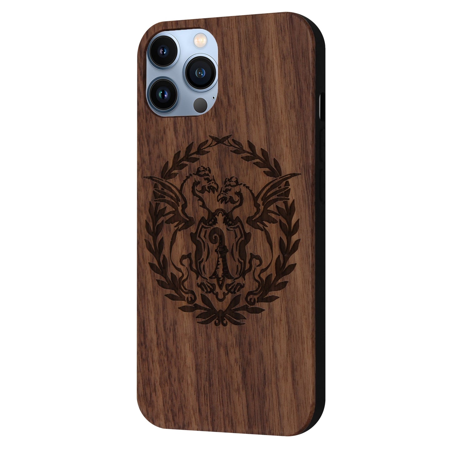 Coque Basilisk Eden en bois de noyer pour iPhone 13 Pro Max