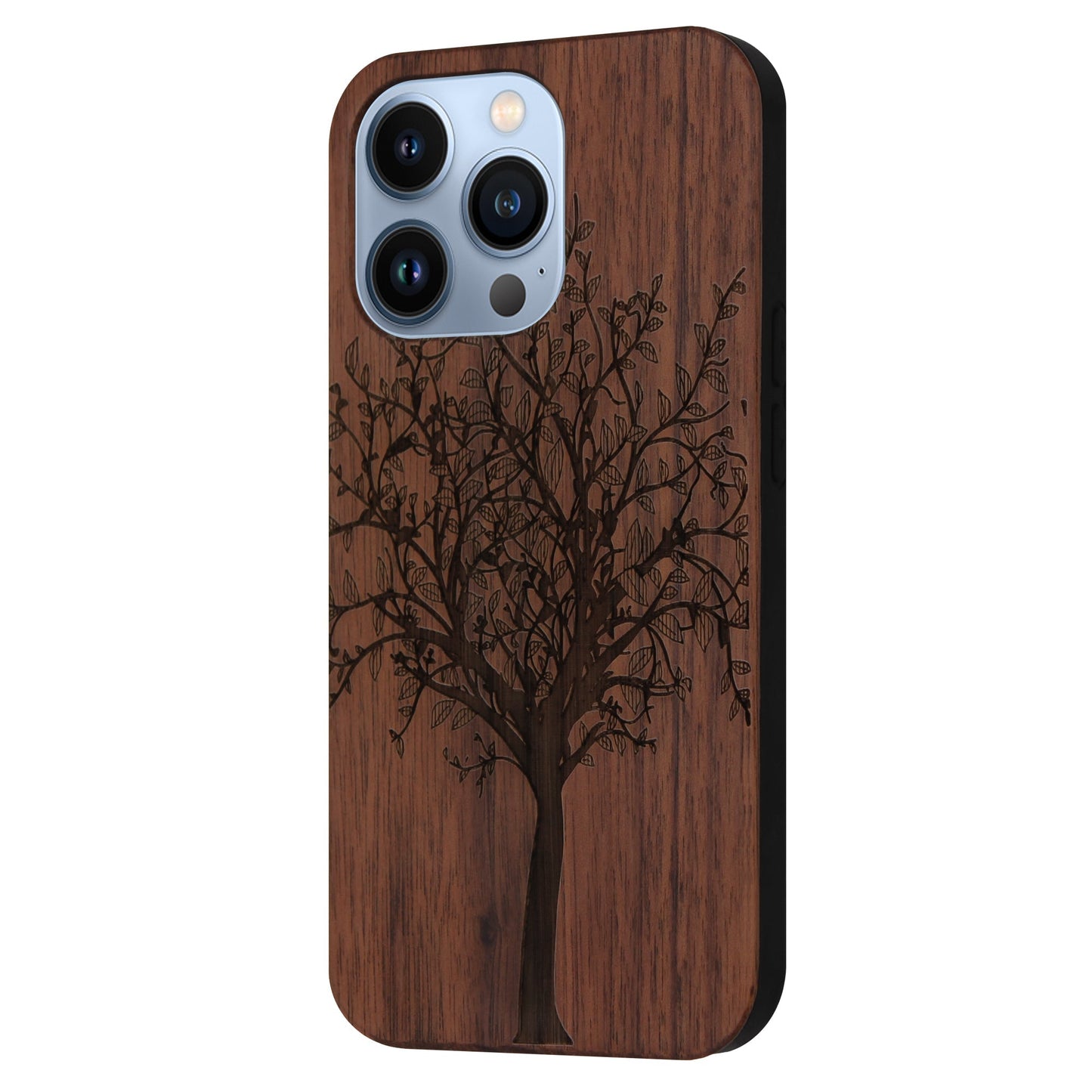 Lebensbaum Eden Case aus Nussbaumholz für iPhone 13 Pro