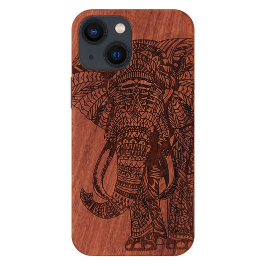 Elefant Eden Case aus Rosenholz für iPhone 13 Mini