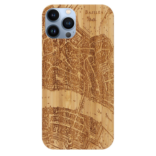 Basel Merian Eden Case aus Bambus für iPhone 13 Pro Max