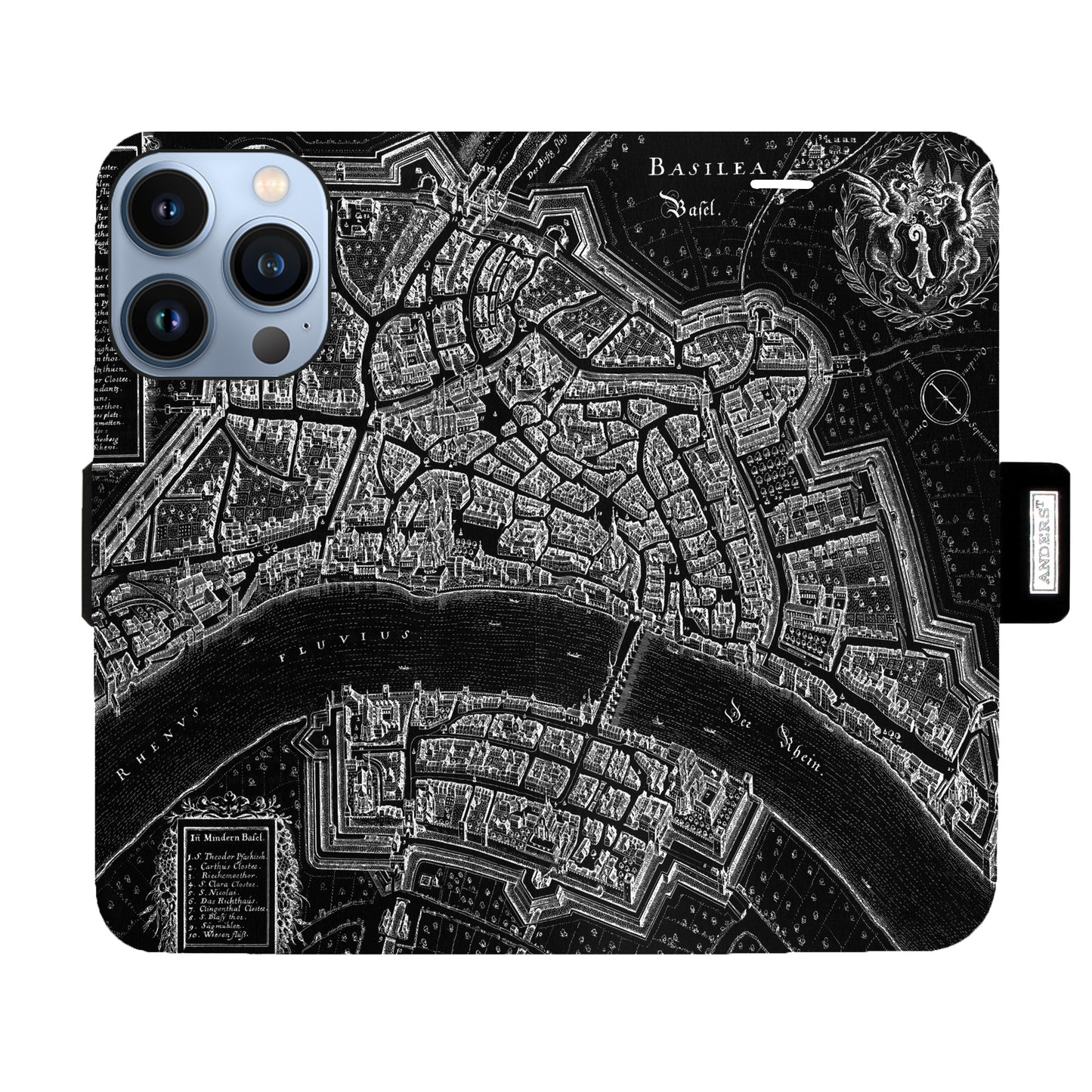 Coque Basel Merian Negative Victor pour iPhone 13 Pro