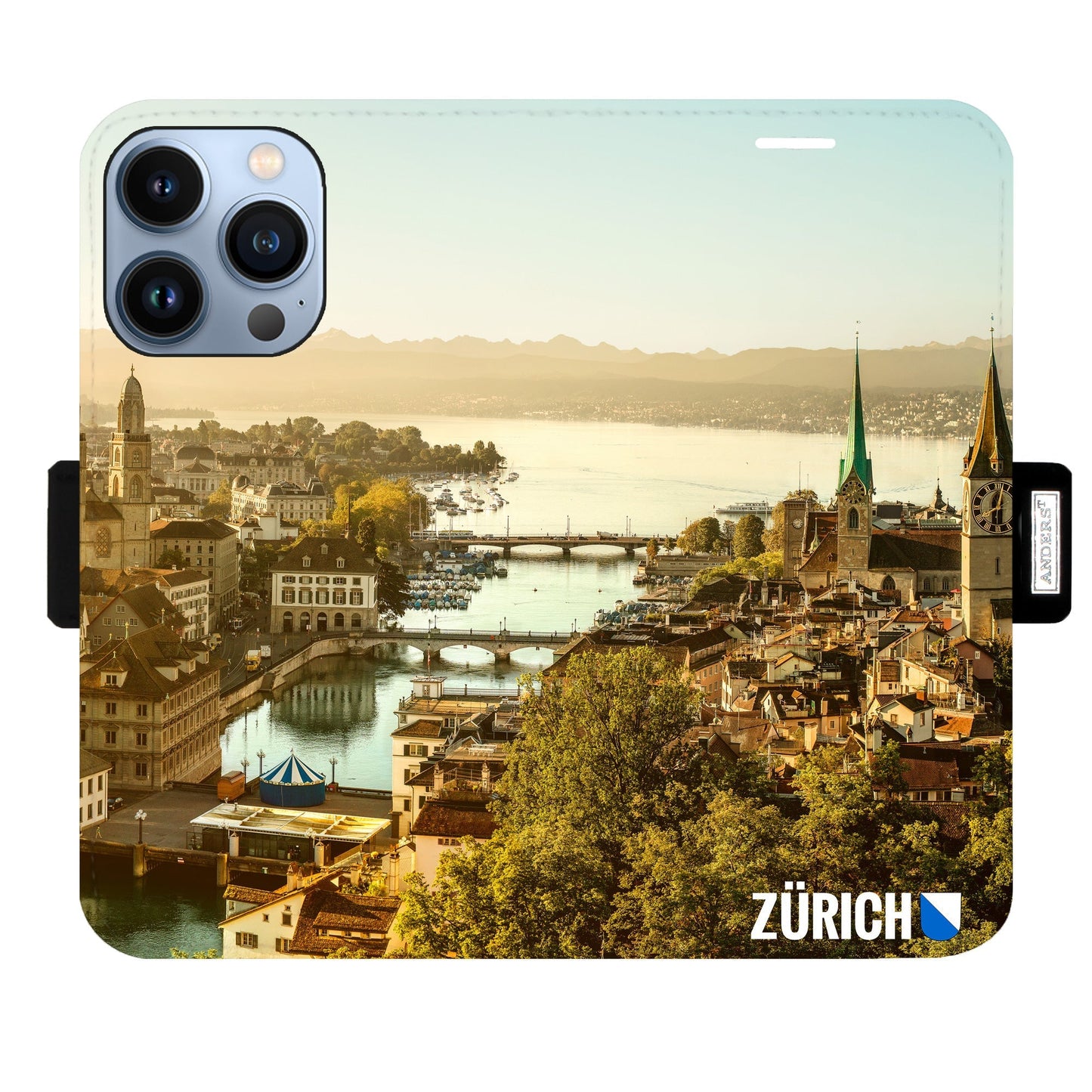 Zürich City von Oben Victor Case für iPhone 14 Pro