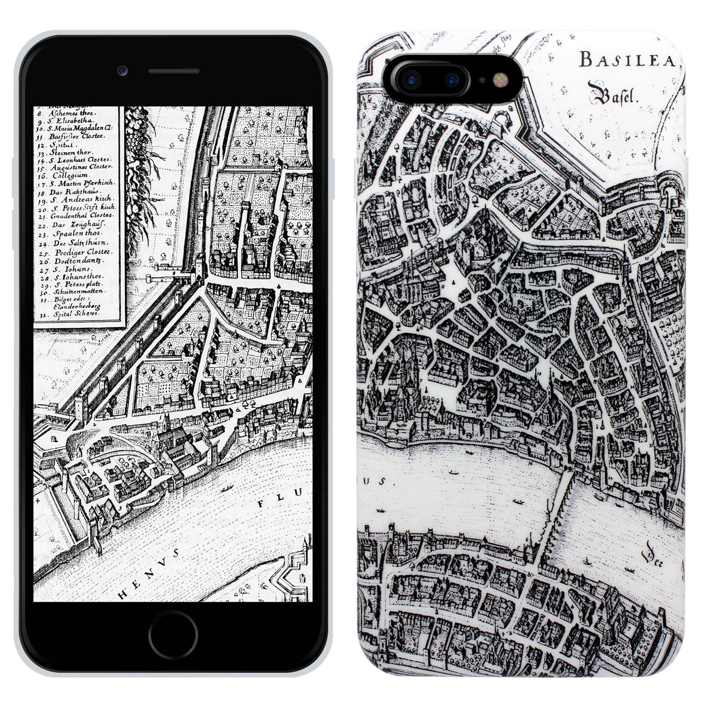 Coque Basel Merian 360° pour iPhone 6/6S/7/8 Plus