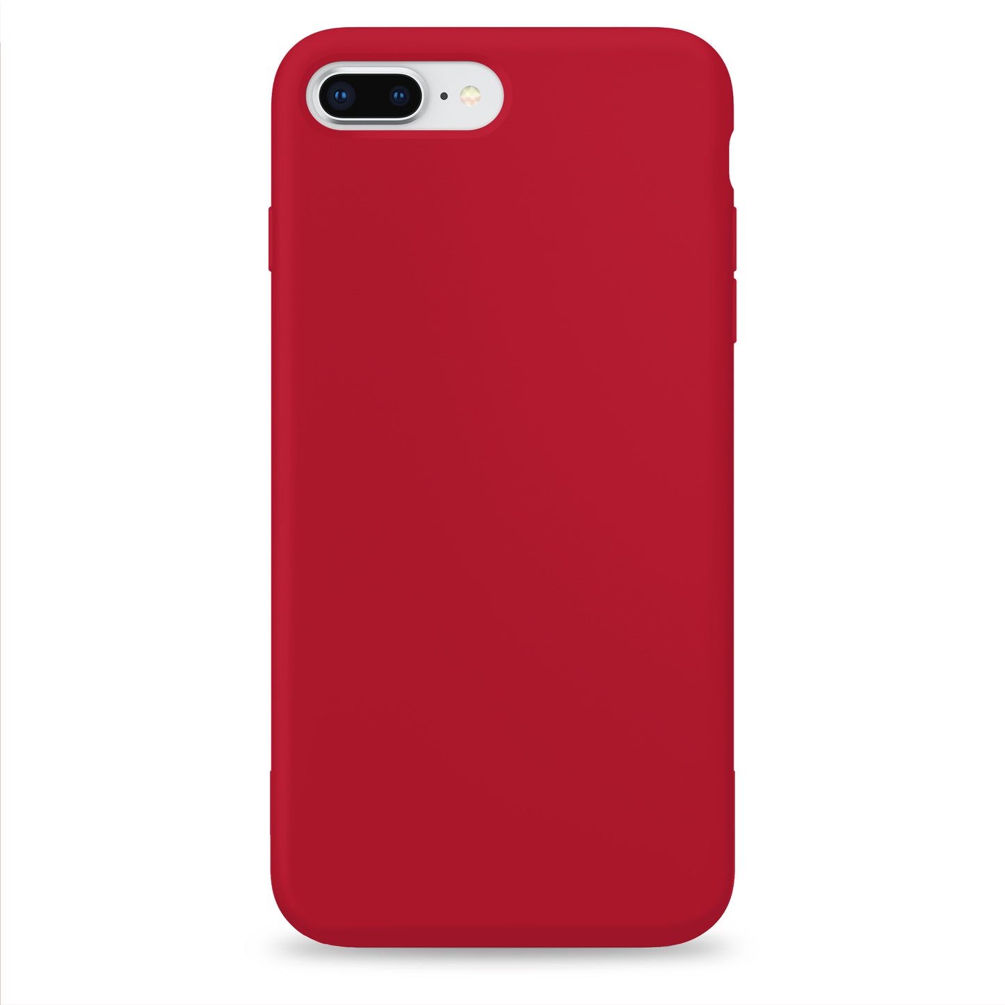 Coque en silicone carmin pour iPhone