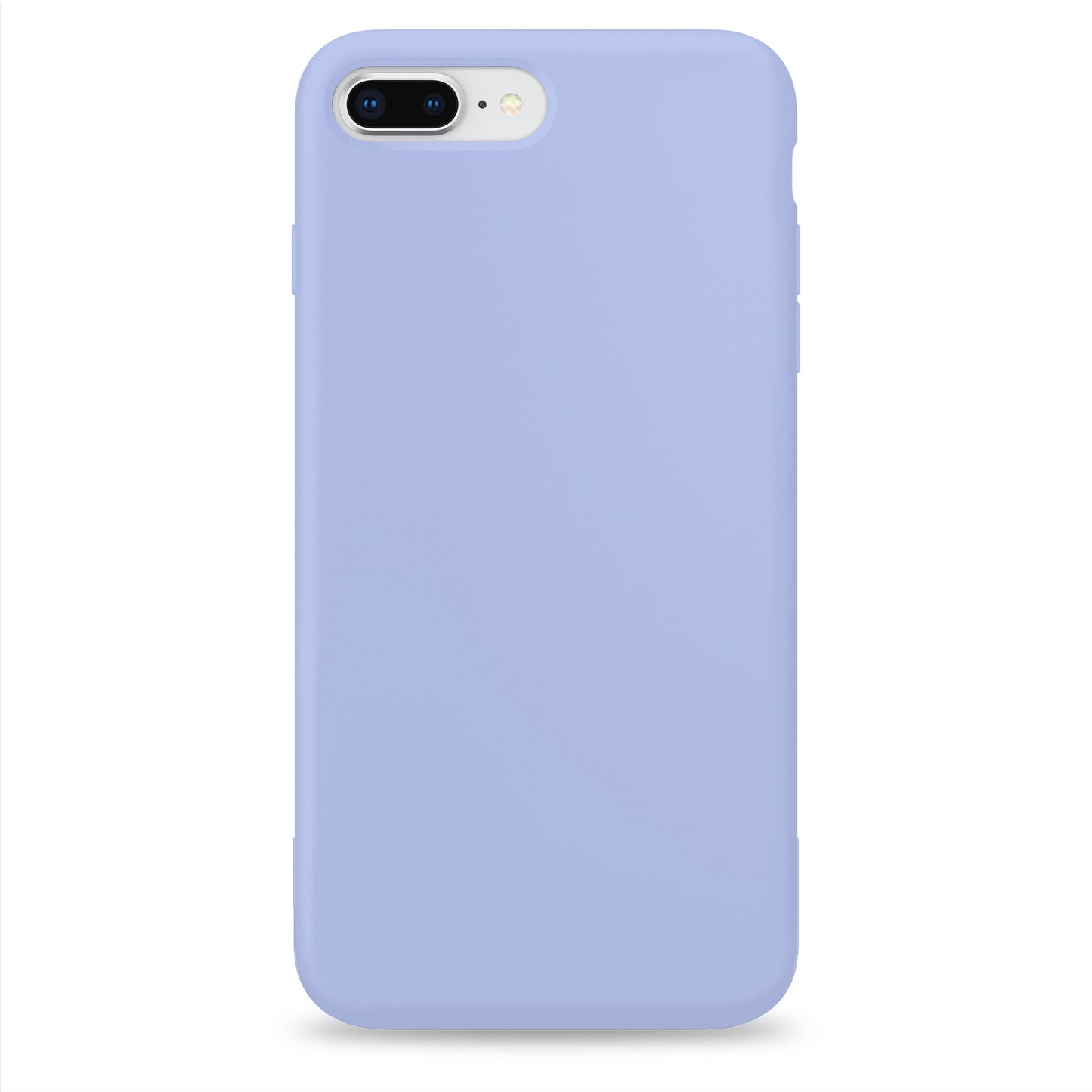 Coque en silicone violet pâle pour iPhone et Samsung