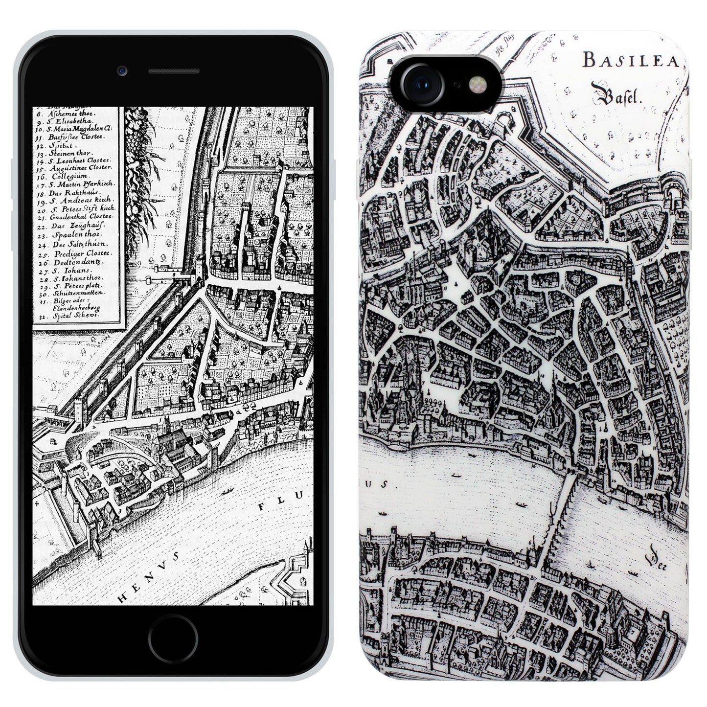 Coque Bâle Merian 360° pour iPhone 6/6S/7/8/SE 2/SE 3