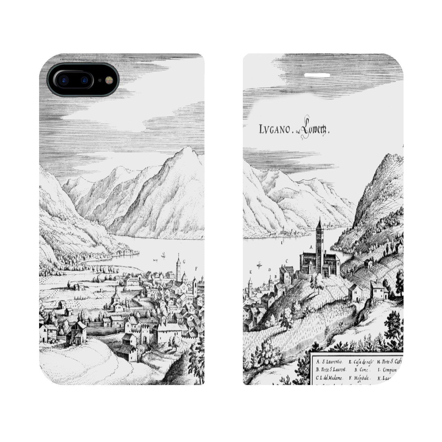 Coque Lugano Merian Panorama pour iPhone 6/6S/7/8 Plus